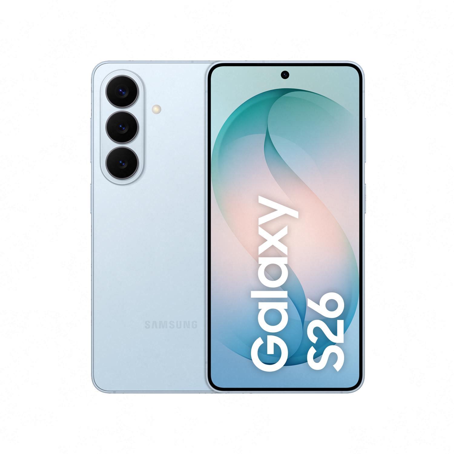 Samsung Galaxy S26 256GB 5G, Sky Blue Smartphone (6,3 Zoll, 50 MP, Triple-Kamera, 4.300-mAh, Deca-Core, Fingerabdrucksensor, Gesichtserkennung, hellblau) - Bild 1