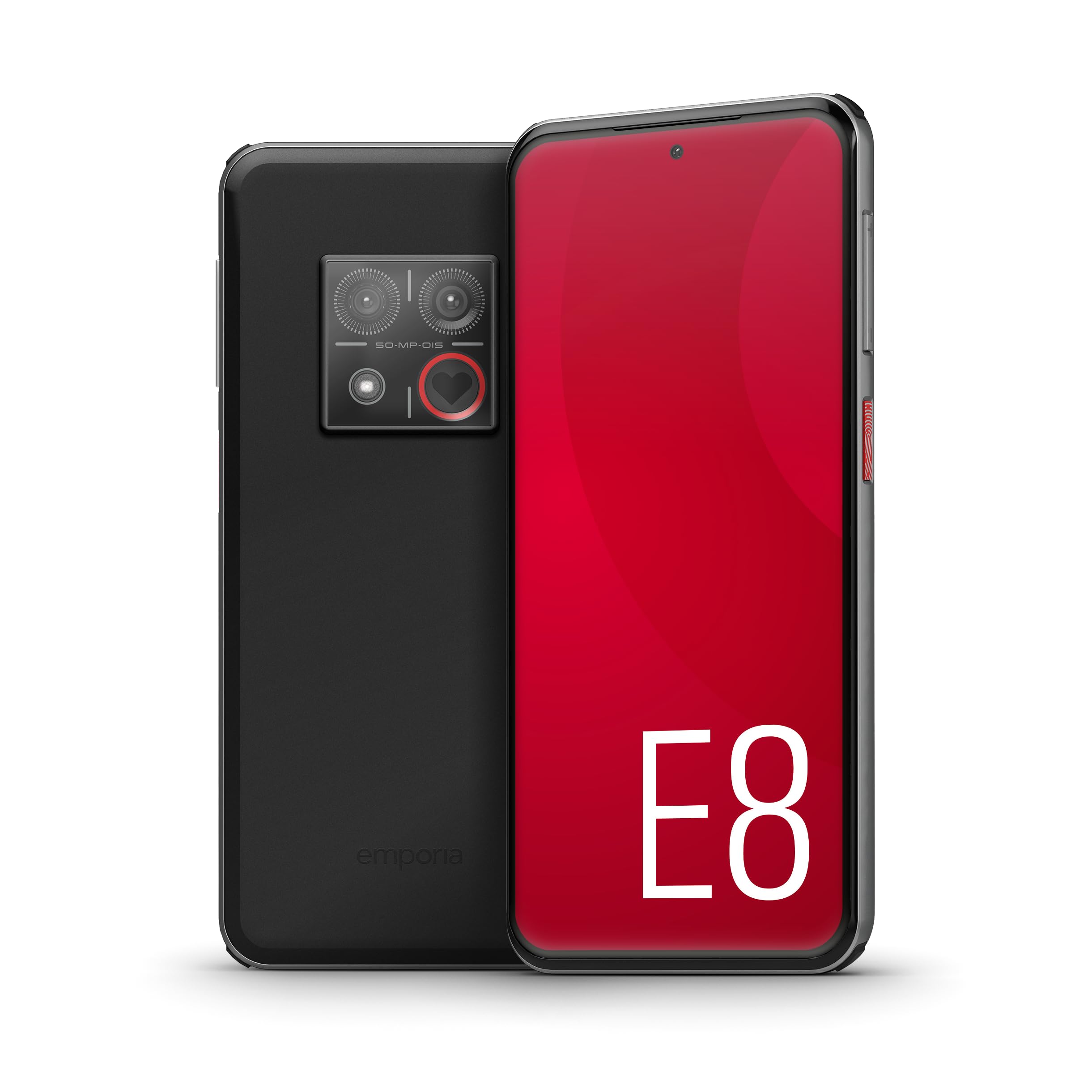 Emporia Smart.8 5G, 128 GB, Modell 2026, Schwarz Smartphone (6,36 Zoll, 50 MP + 8 MP, Dual-Kamera, 3.880-mAh, Octa-Core, Fingerabdrucksensor) - Bild 1