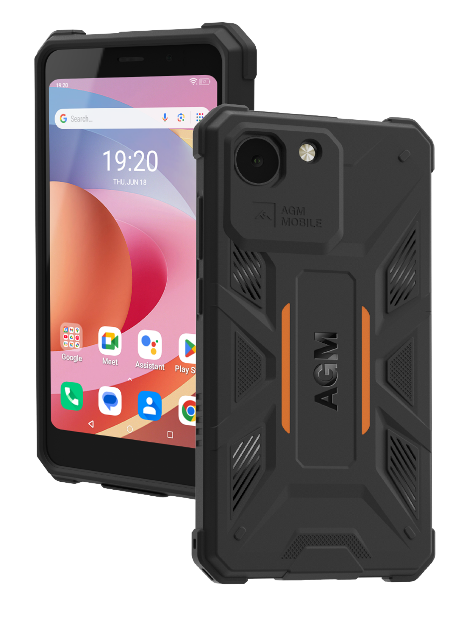 AGM Note N2 Active 3GB + 32GB Schwarz Smartphone (4,96 Zoll, 5 MP, 3.000-mAh, Octa-Core, Gesichtserkennung, Outdoor) - Bild 1