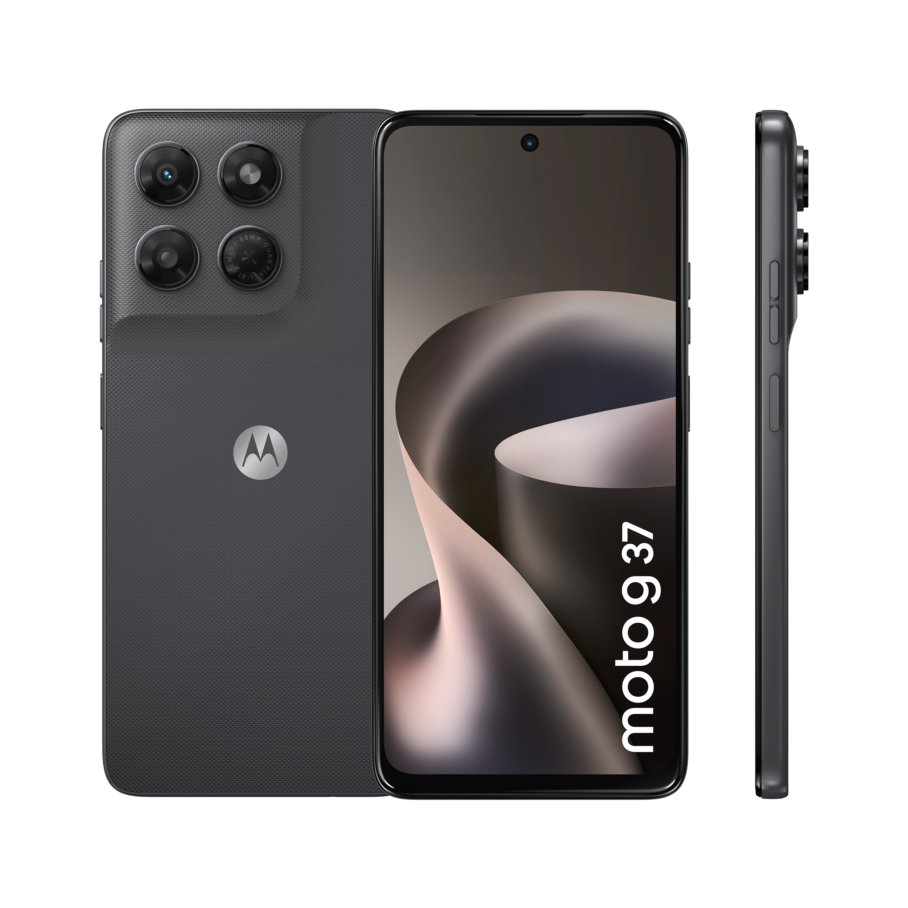 Motorola G37 4GB + 128GB PANTONE&reg; Impenetrable Smartphone (6,67 Zoll, 50 MP, 5.100-mAh, Octa-Core, Fingerabdrucksensor, Gesichtserkennung, schwarz) - Bild 1