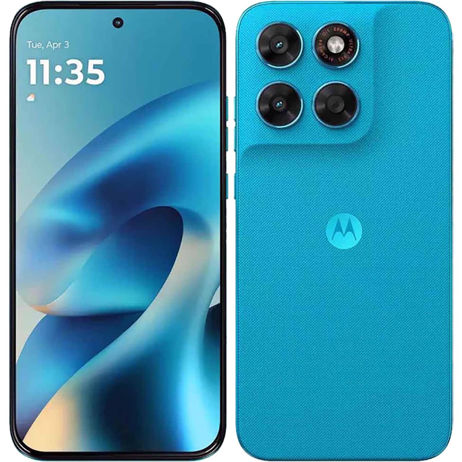 Motorola G87 8GB + 256GB PANTONE&reg; Blue Atoll Smartphone (6,78 Zoll, 200 MP, 5.100-mAh, Octa-Core, Fingerabdrucksensor, Gesichtserkennung, schwarz) - Bild 1