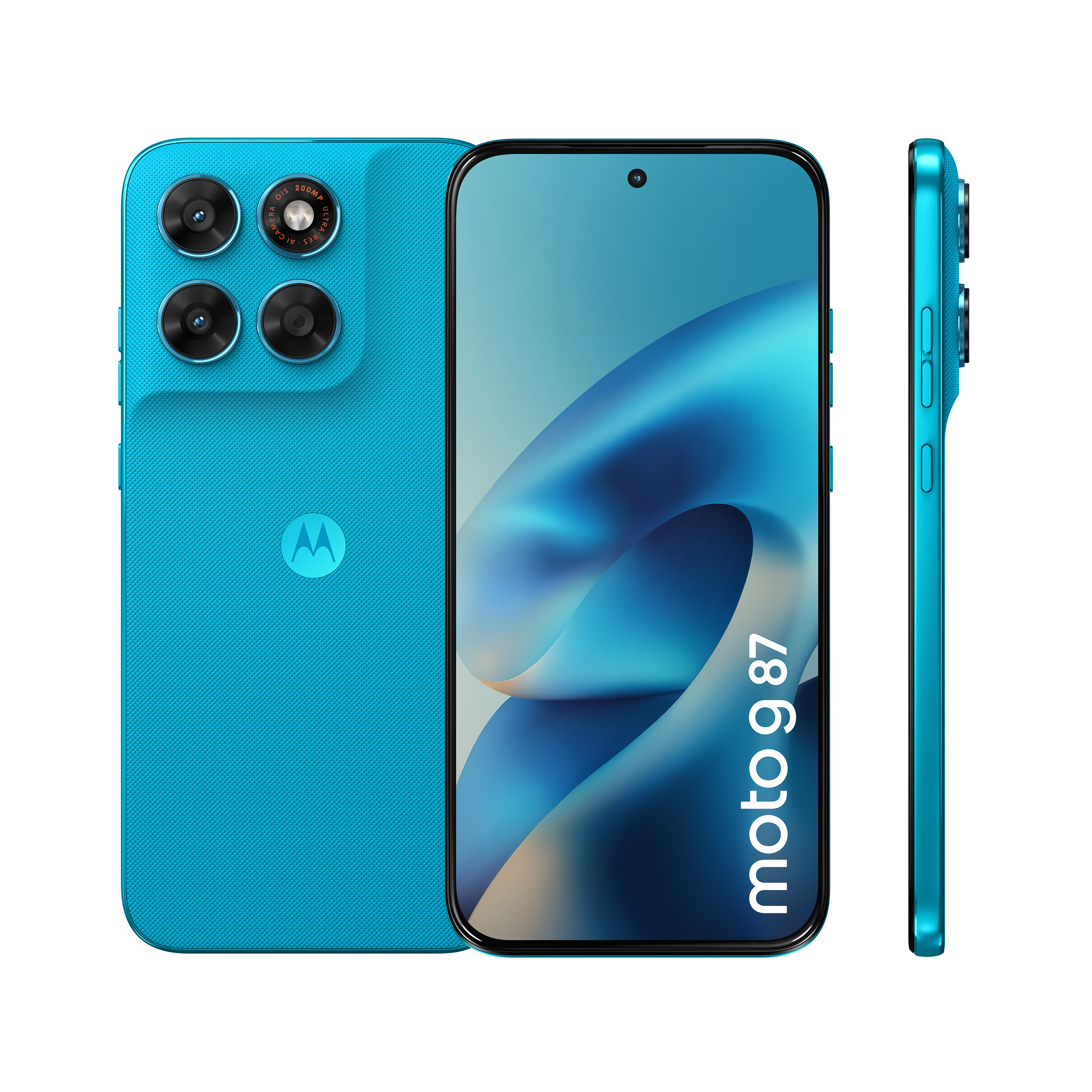 Motorola G87 12GB + 256GB PANTONE&reg; Blue Atoll Smartphone (6,78 Zoll, 200 MP, 5.100-mAh, Octa-Core, Fingerabdrucksensor, Gesichtserkennung, blau) - Bild 1
