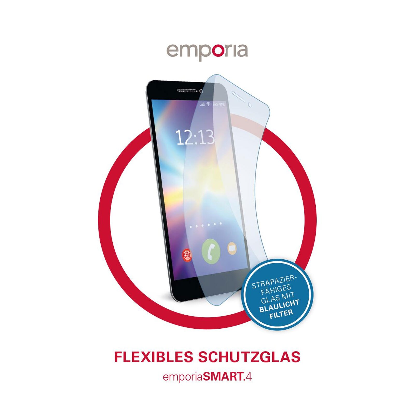 emporia Schutzglas mit Blaulichtfilter f&uuml;r Smart 4 - Bild 1