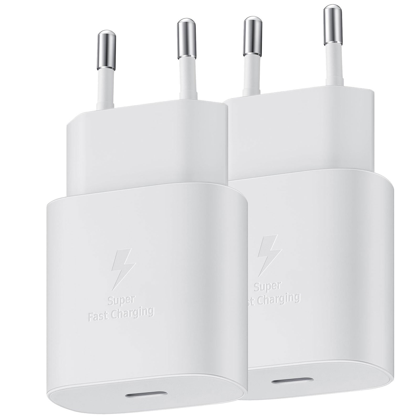 Samsung EP-TA800NWEGEU Schnellladeger&auml;t USB-C 25W Doppelback, Wei&szlig; Schnellladeger&auml;t (USB-C) - Bild 1