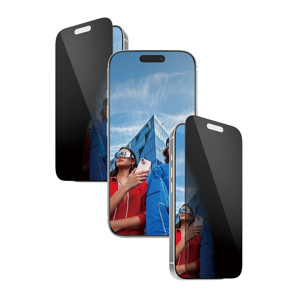 PanzerGlass 2-Way Privacy Displayschutz f&uuml;r iPhone 17 Pro, Ultra-Wide Fit mit EasyAligner (PG25586) - Bild 1