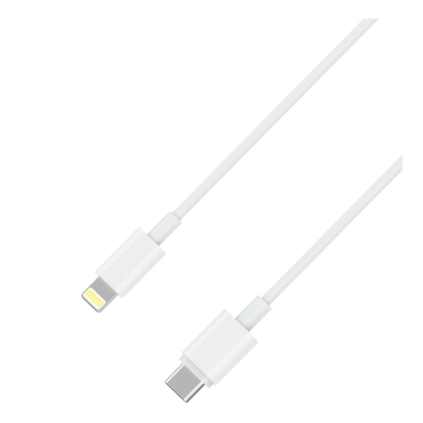 XLayer Premium USB-C auf Lightning Kabel MFI-zertifiziert 1 m wei&szlig; - Bild 1