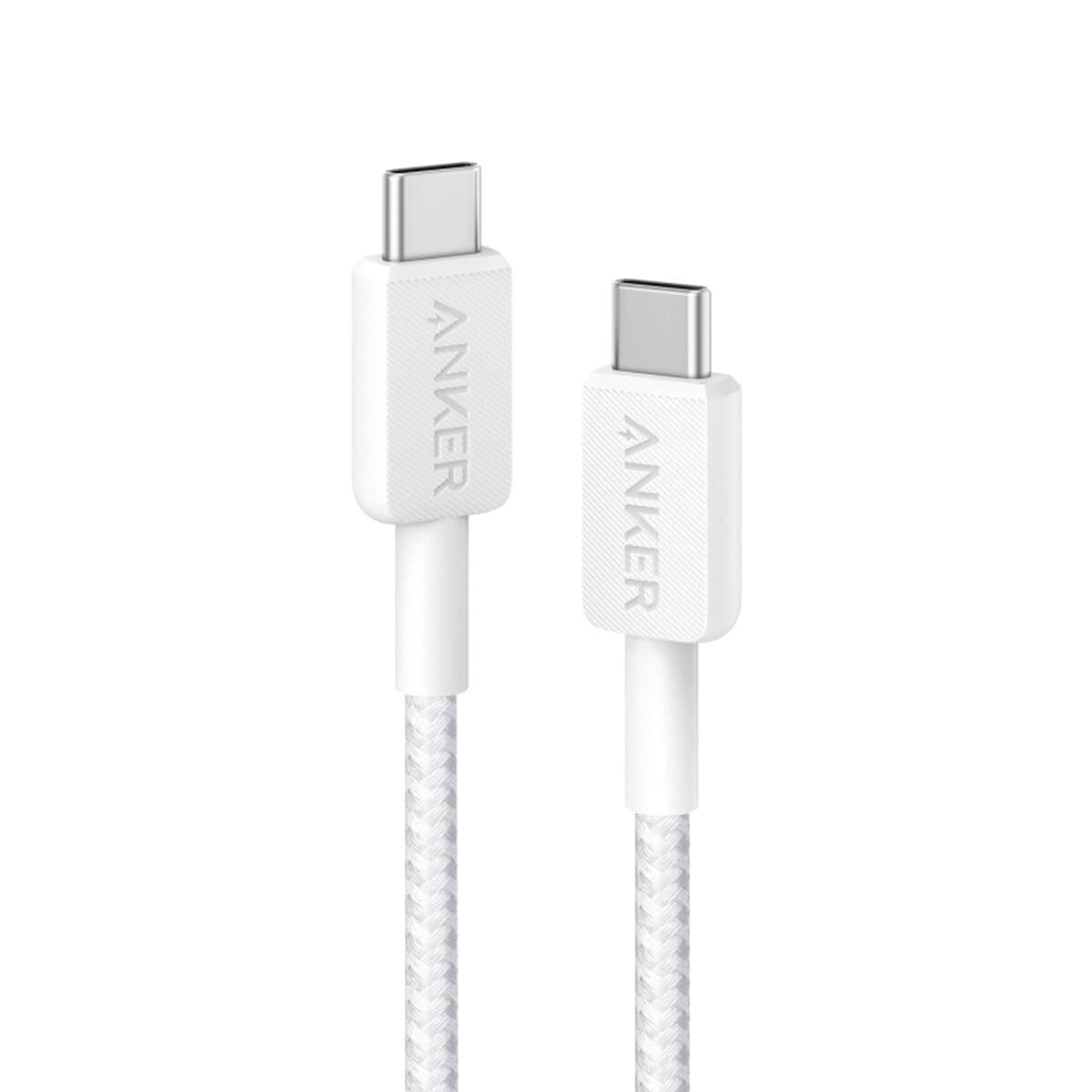 Anker 322 USB-C auf USB-C Kabel (90cm, Geflochten), Wei&szlig; - Bild 1