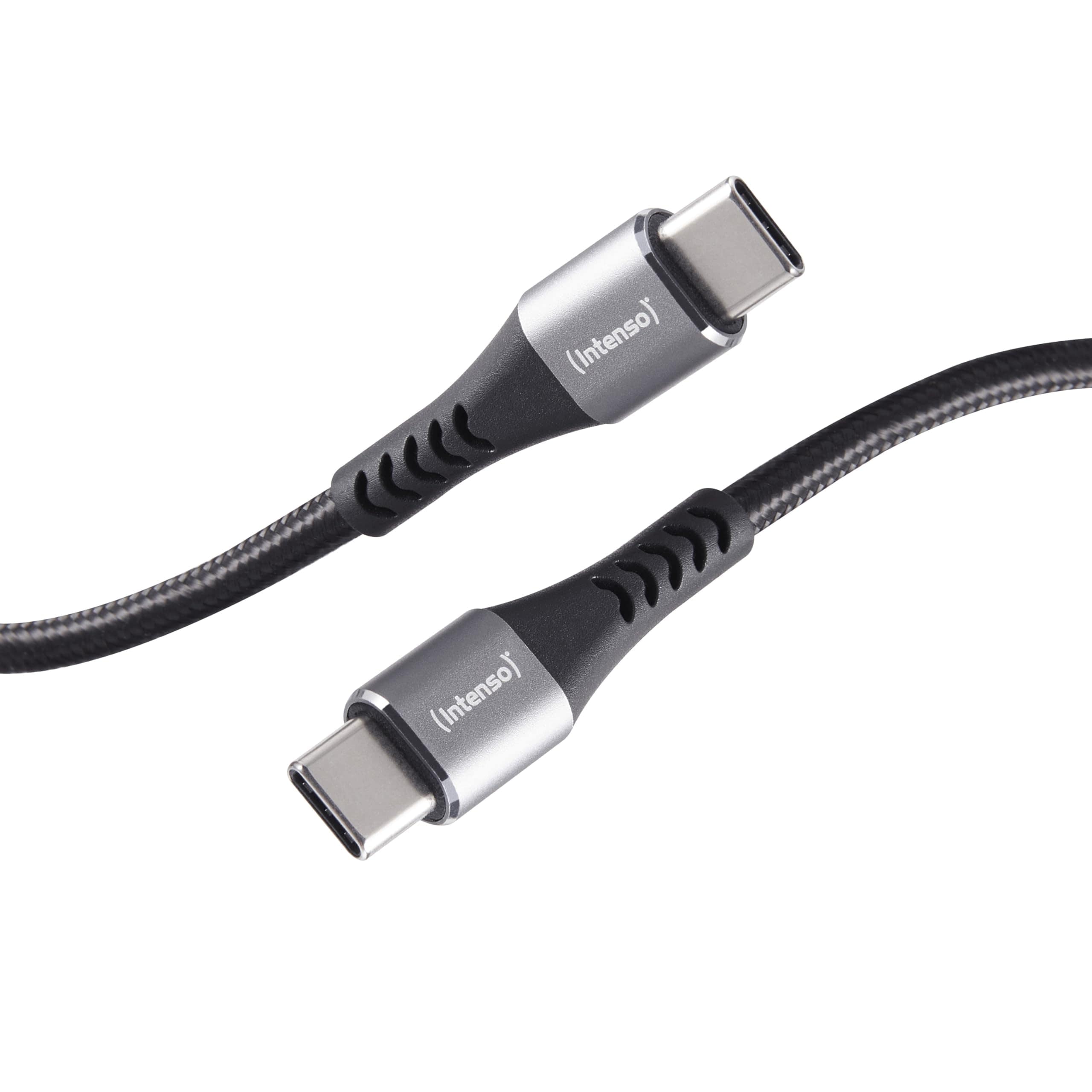Intenso C315C USB-C Lade-/Datenkabel, 1,5m, 60 Watt, Schwarz (7901000, PD 3.0 + QC 4.0) - Bild 1