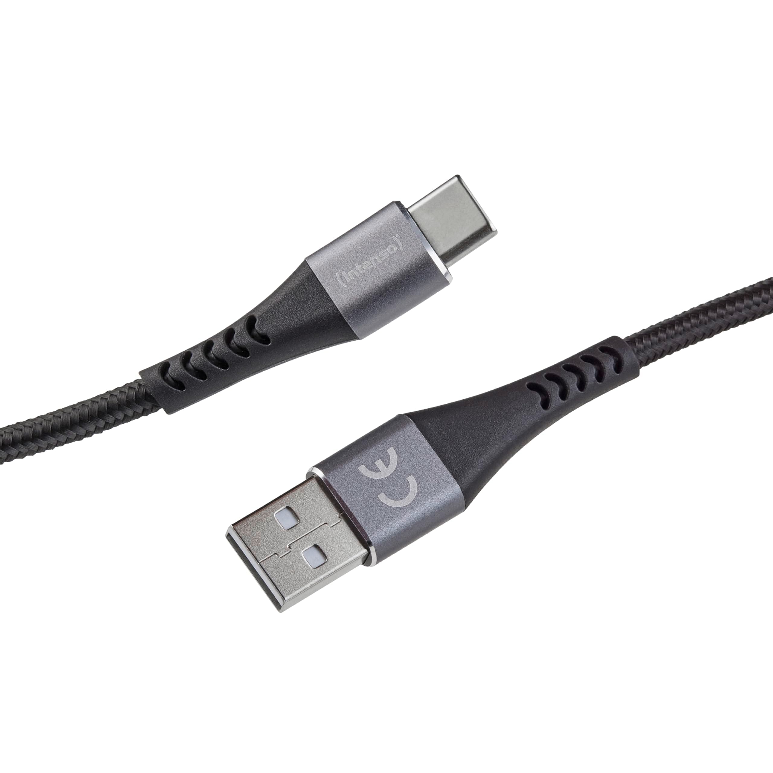 Intenso A315C USB-C auf USB-A Lade-/Datenkabel, 1,5m, 60 Watt, Schwarz (7901100, 480 Mbps, QC 3.0) - Bild 1