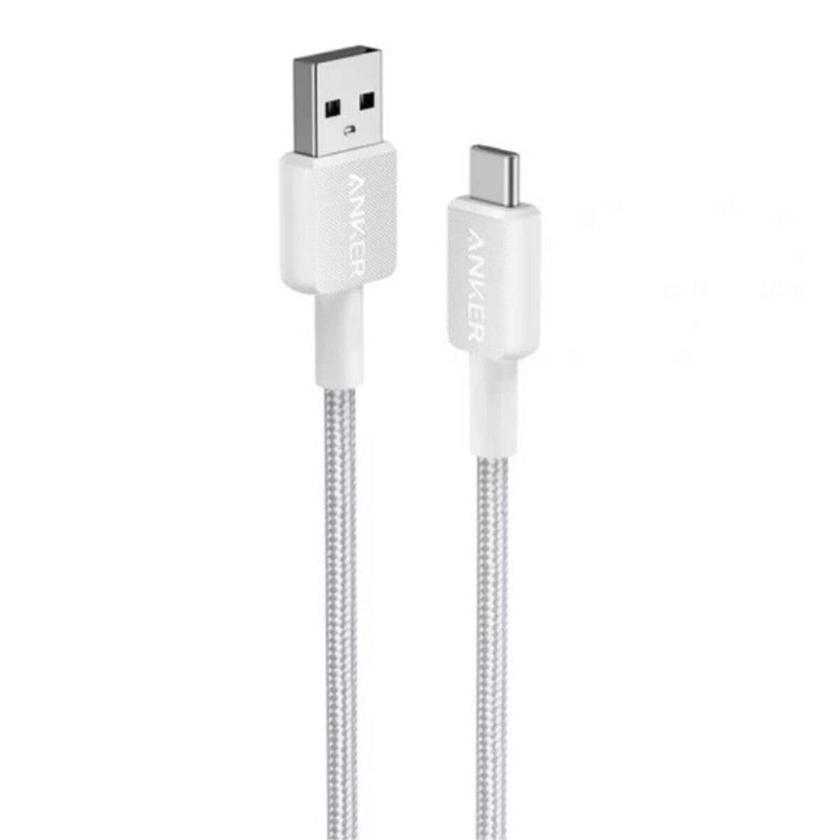 Anker 322 USB-A auf USB-C Kabel (90cm, Geflochten), Wei&szlig; - Bild 1