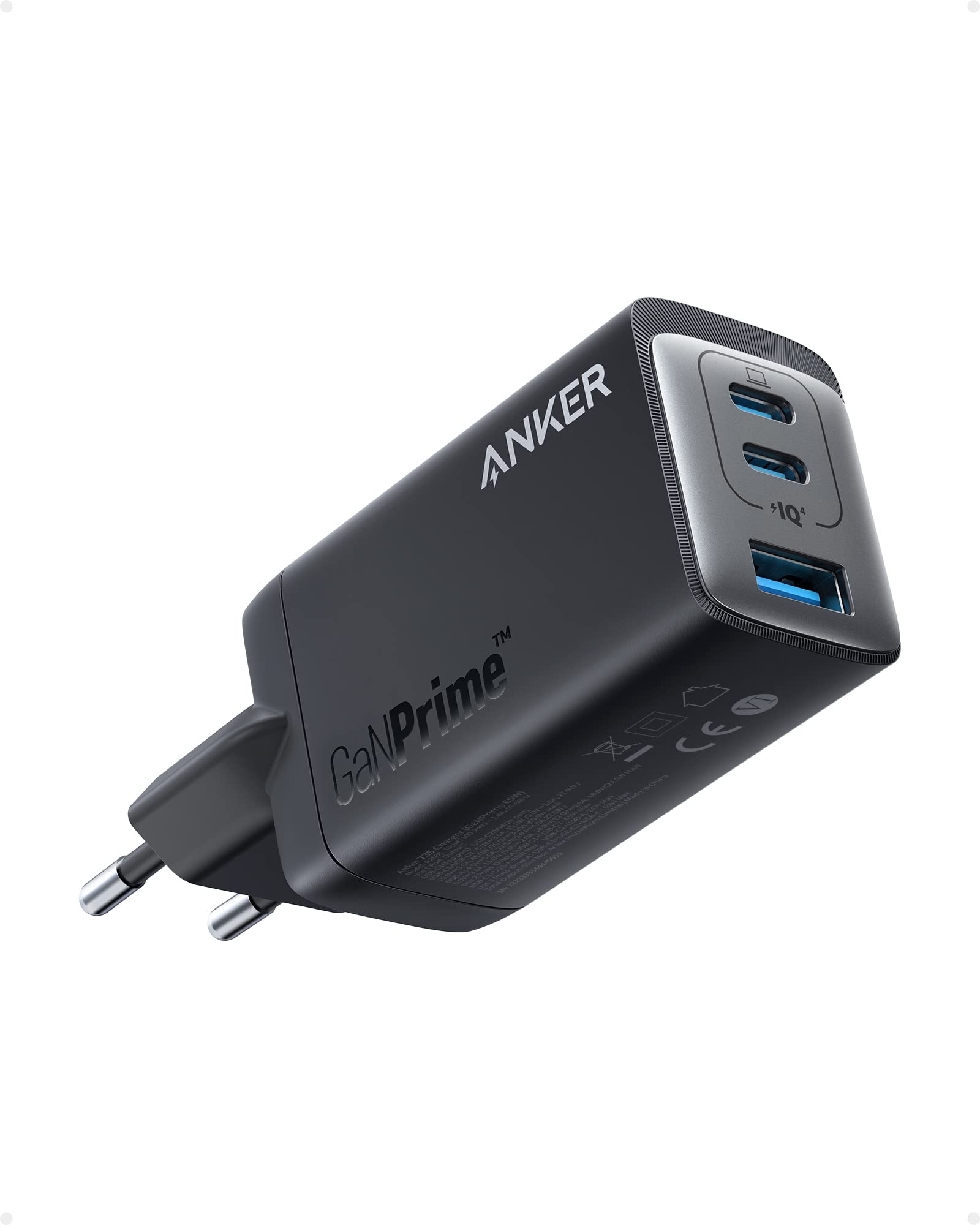 Anker 735 Ladeger&auml;t (GaNPrime 65W), USB-C und USB-A, Schwarz - Bild 1