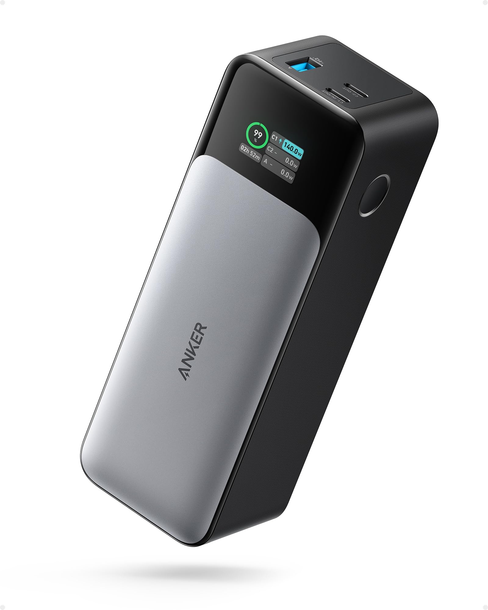 Anker 737 PowerCore Powerbank (24,000mAh, 140W), Schwarz/Grau - Bild 1