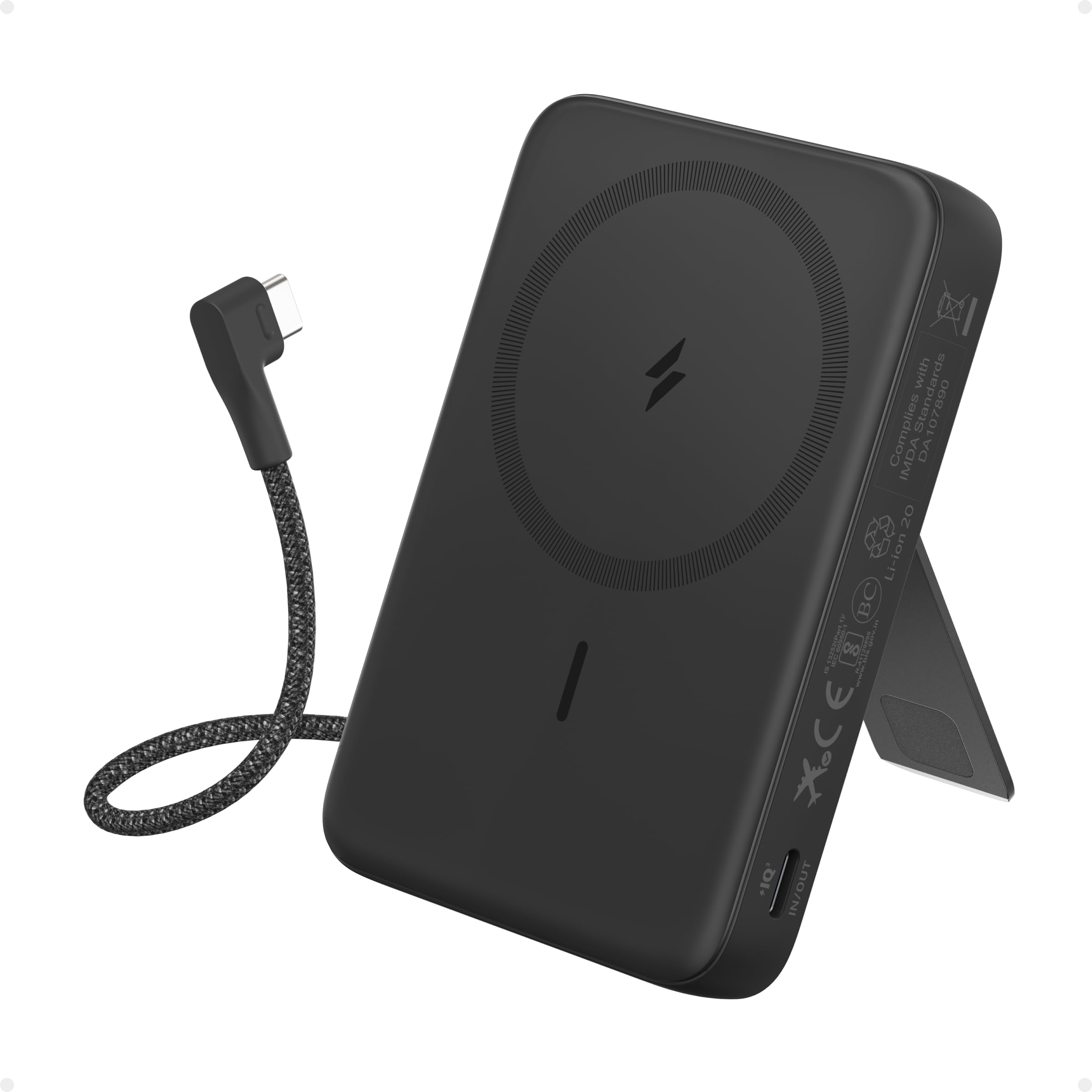 Anker Zolo Powerbank (10.000mAh, integriertes 2 x USB-C Kabel) - Bild 1