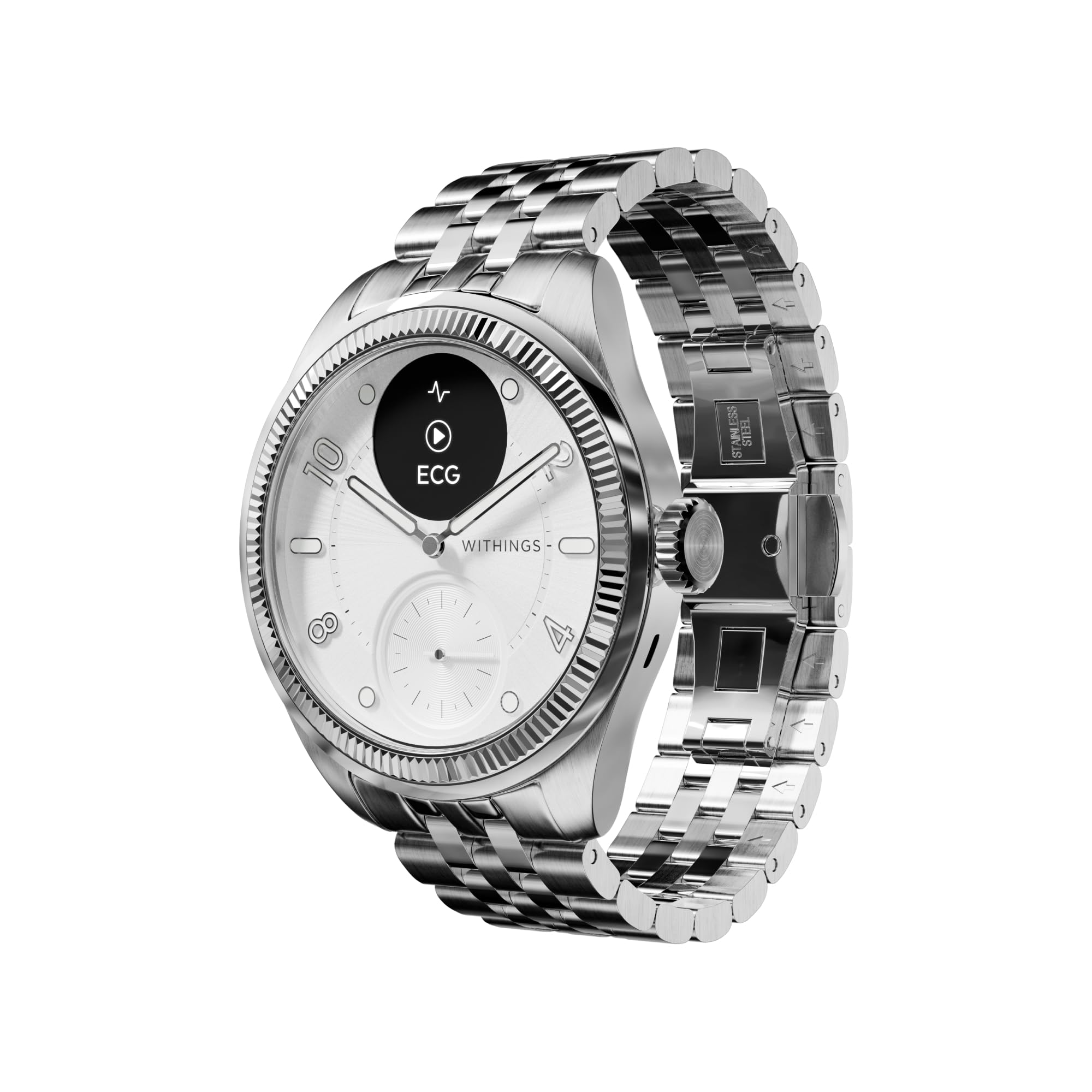 Withings ScanWatch Nova Brilliant 39mm Titanium Silver Smartwatch (Herzfrequenzmessung, Schrittz&auml;hler) - Bild 1
