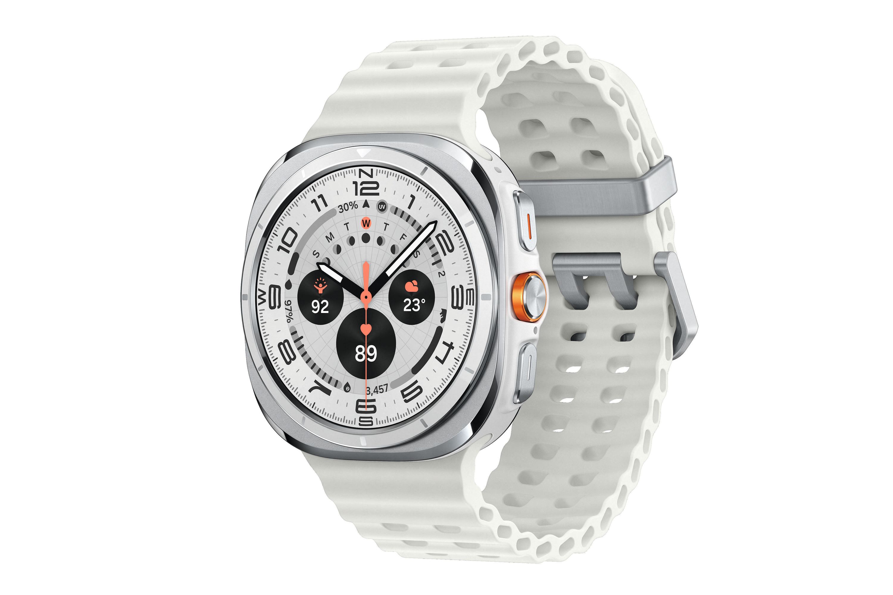 Samsung Galaxy Watch Ultra, 2025, 47mm, LTE, Titanium White Smartwatch (Herzfrequenzmessung, Schrittz&auml;hler) - Bild 1