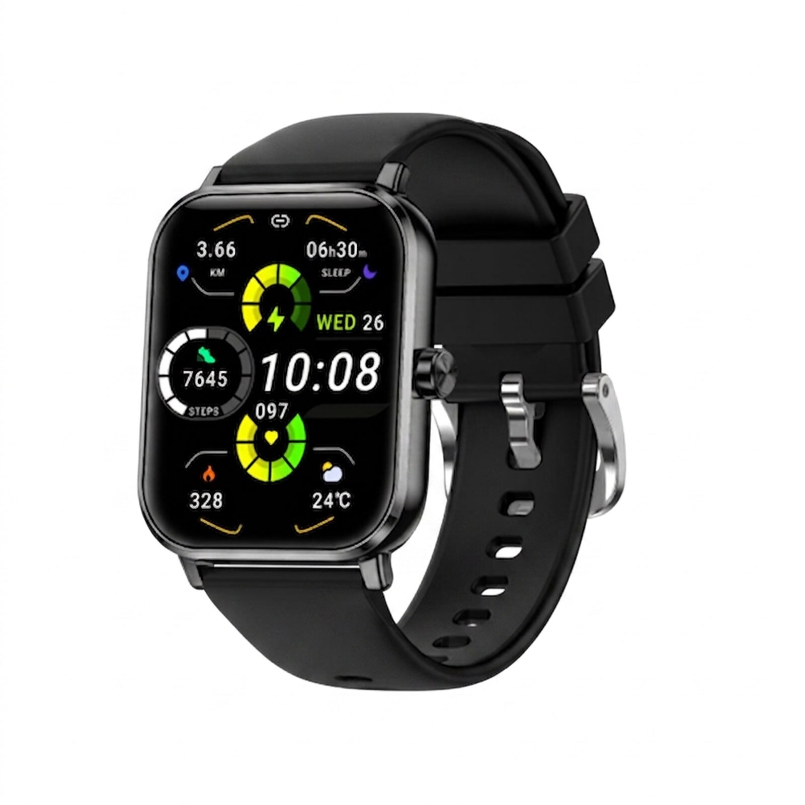 Beafon Watch 103 - BLACK Smartwatch (Herzfrequenzmessung, Schrittzähler)