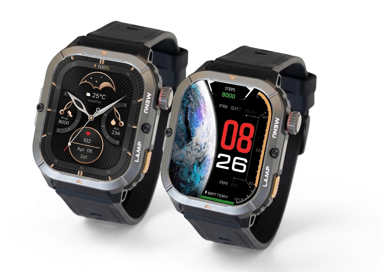 AGM Watch Legion 3, Schwarz Smartwatch - Bild 1