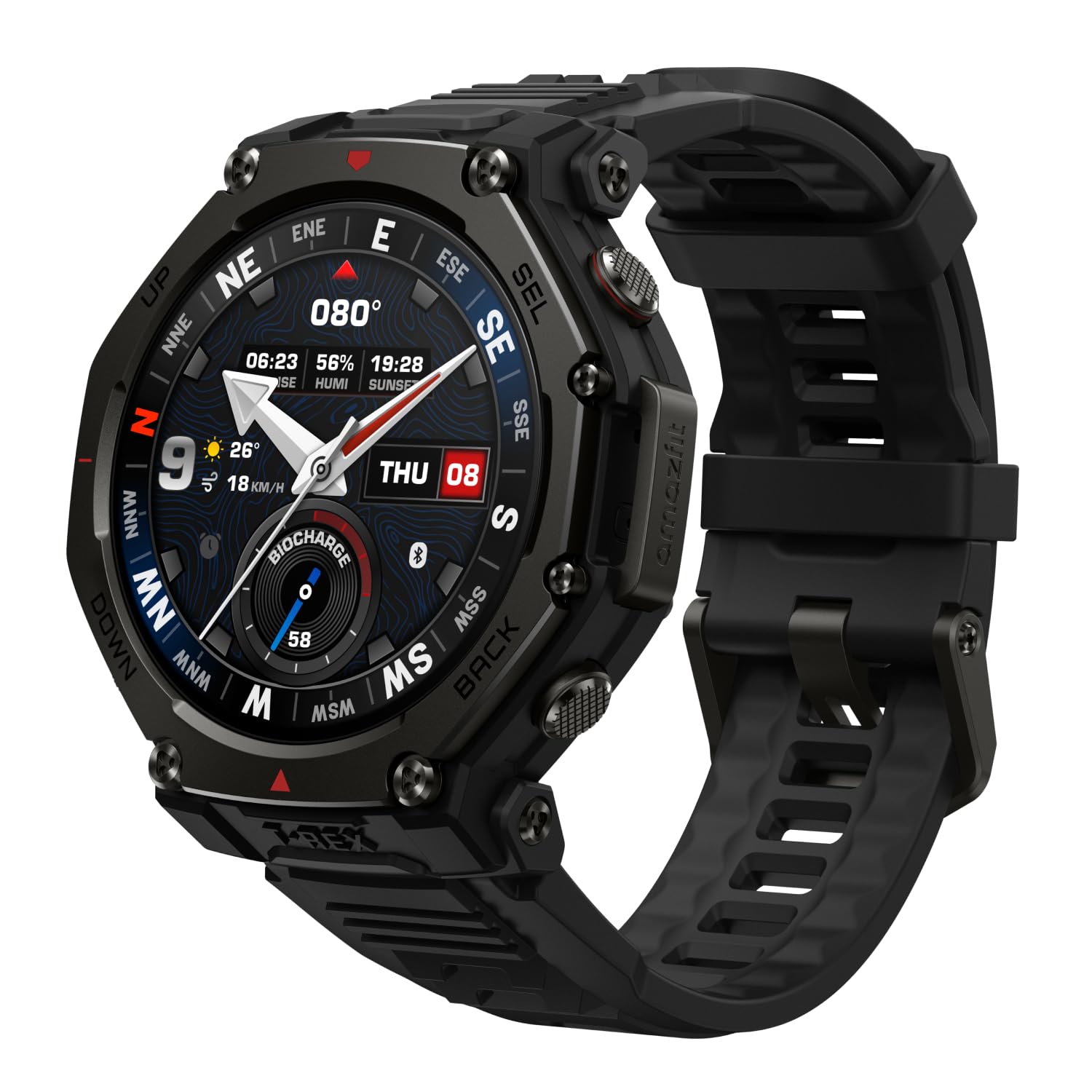 Amazfit T-Rex 3 Pro, 48mm, Tactical Black Smartwatch (Herzfrequenzmessung, Schlaf&uuml;berwachung) - Bild 1