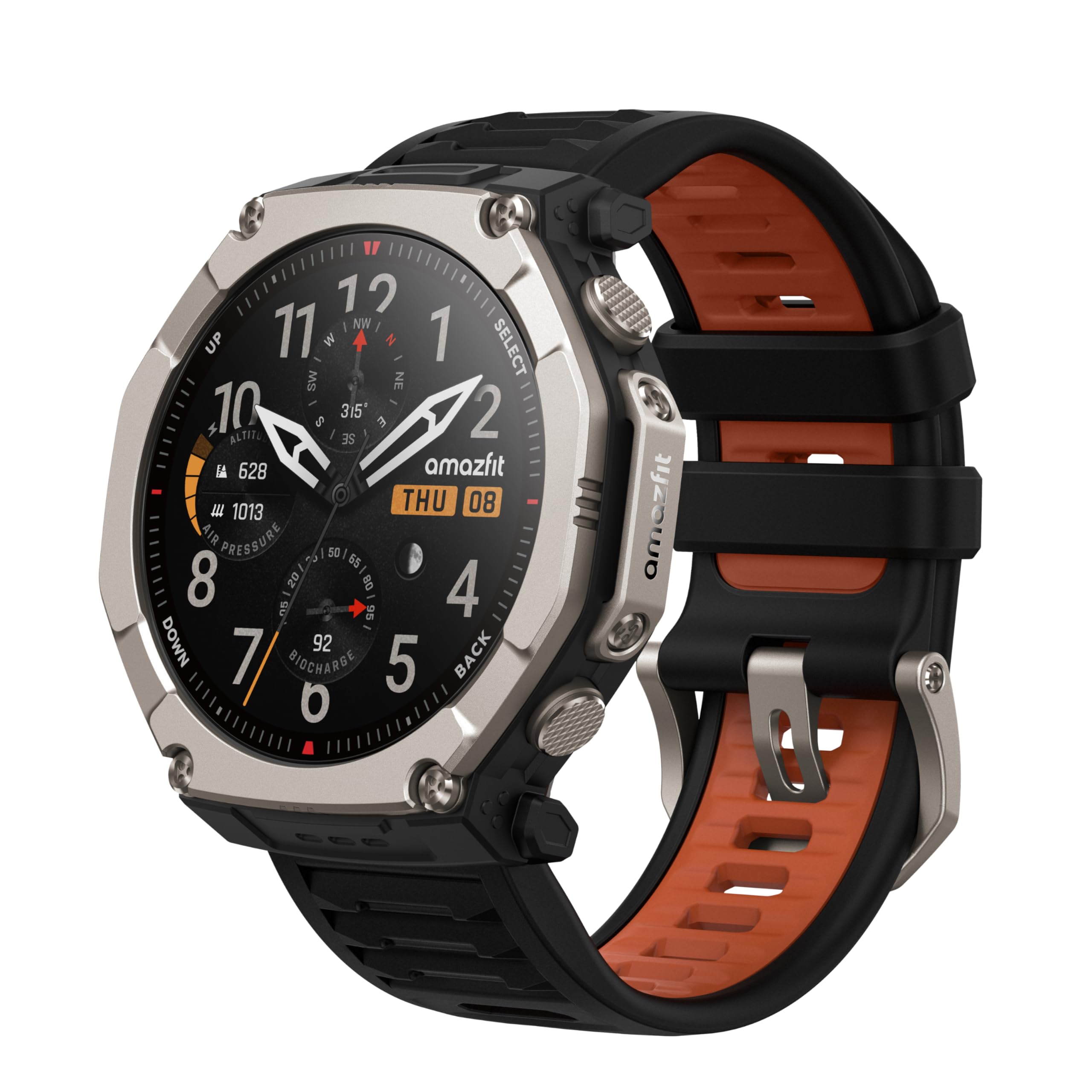 Amazfit T-Rex Ultra 2 Black Magma Smartwatch (Herzfrequenzmessung, Schrittz&auml;hler) - Bild 1