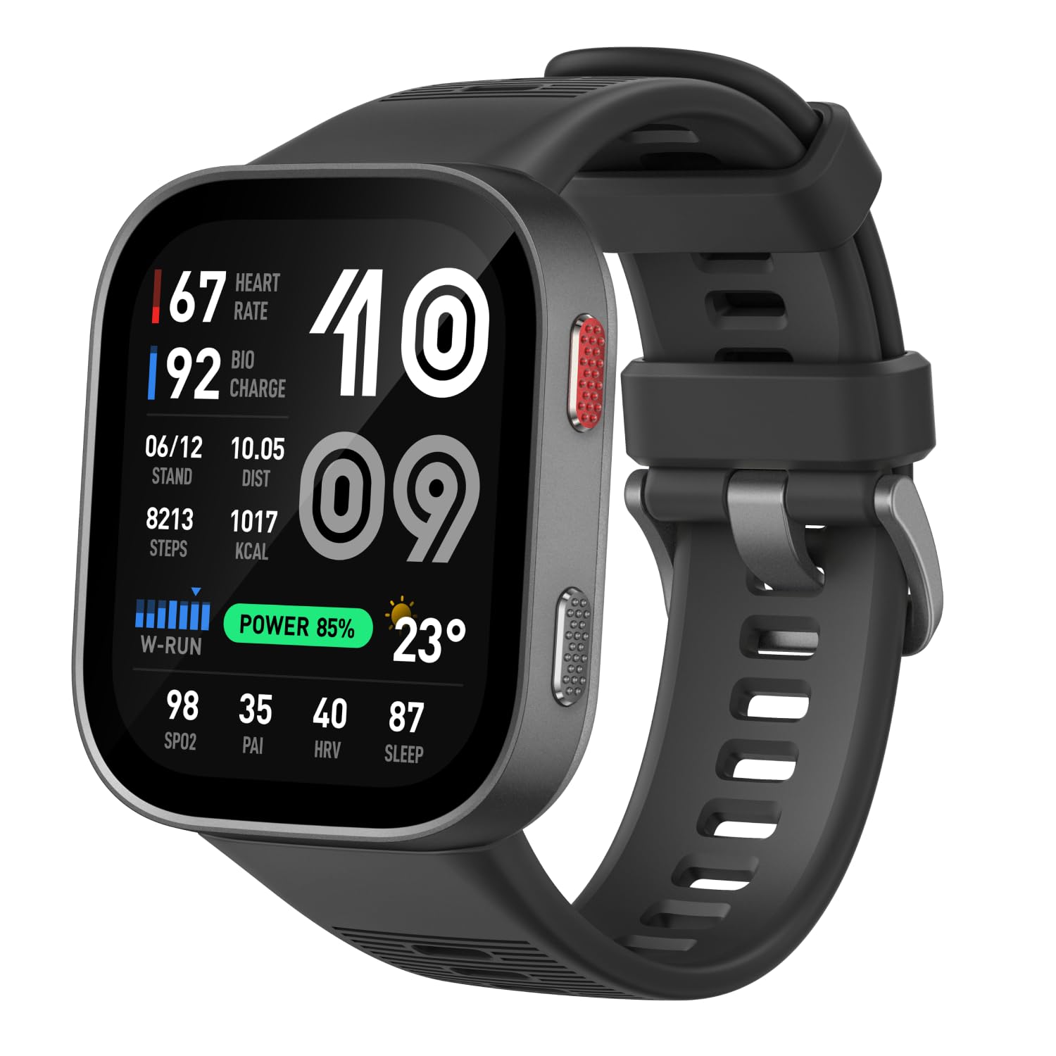 Amazfit Bip Max, Carbon Gray Smartwatch (Herzfrequenzmessung, Schrittz&auml;hler) - Bild 1