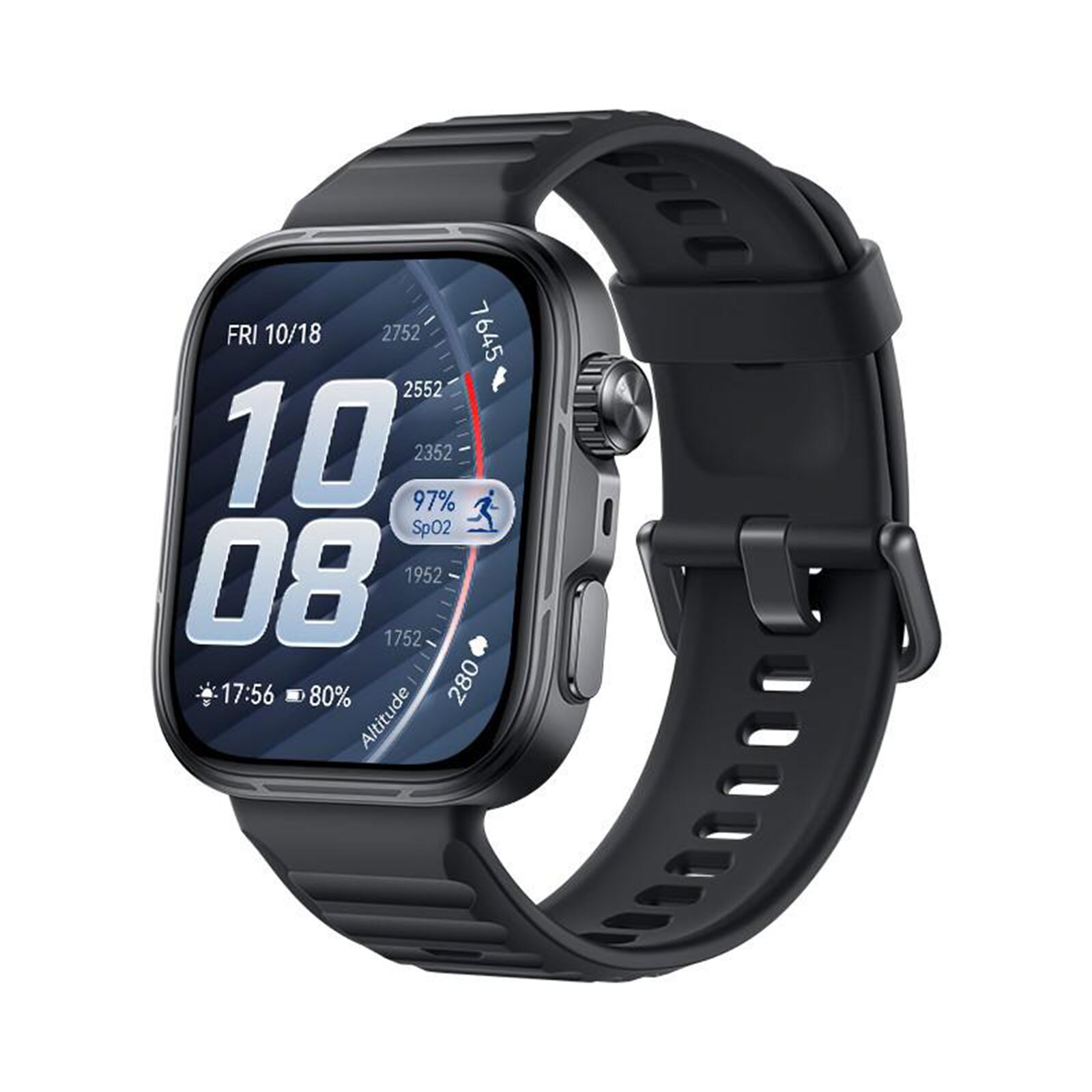 Watch Fit 5 Pro Schwarz Smartwatch (Herzfrequenzmessung, Schrittzähler)