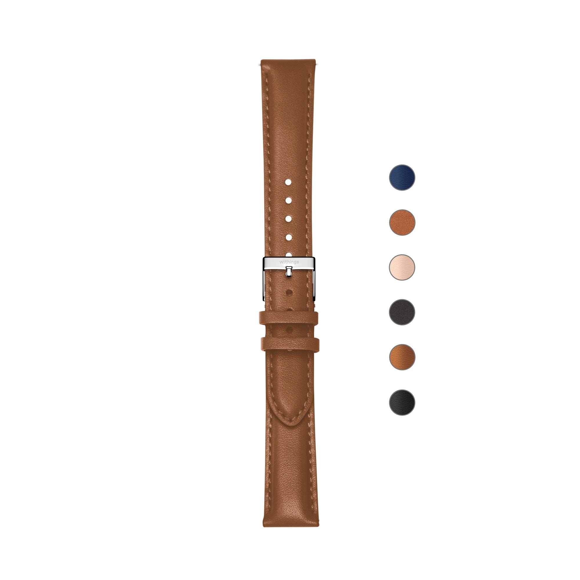 Withings Leather Wristband 18mm Braun Armband - Bild 1
