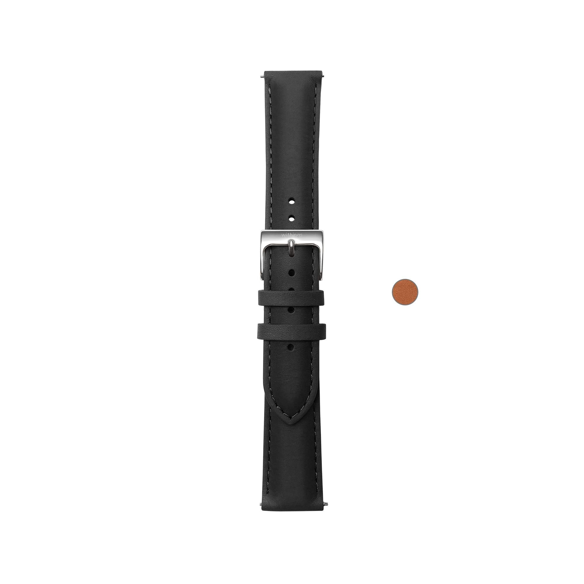 Withings Leather Wristband 20mm Schwarz Armband - Bild 1