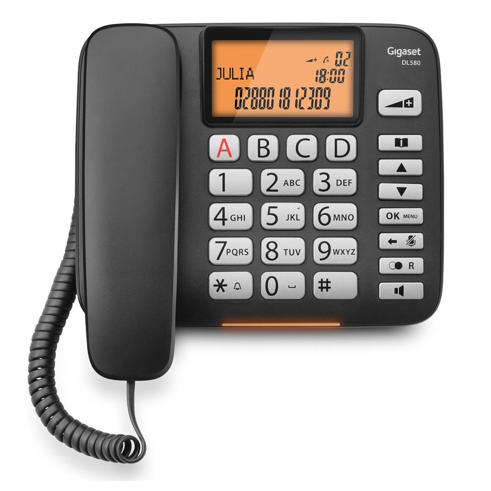 Gigaset DL580 schnurgebundenes Senioren Telefon schwarz - Bild 1