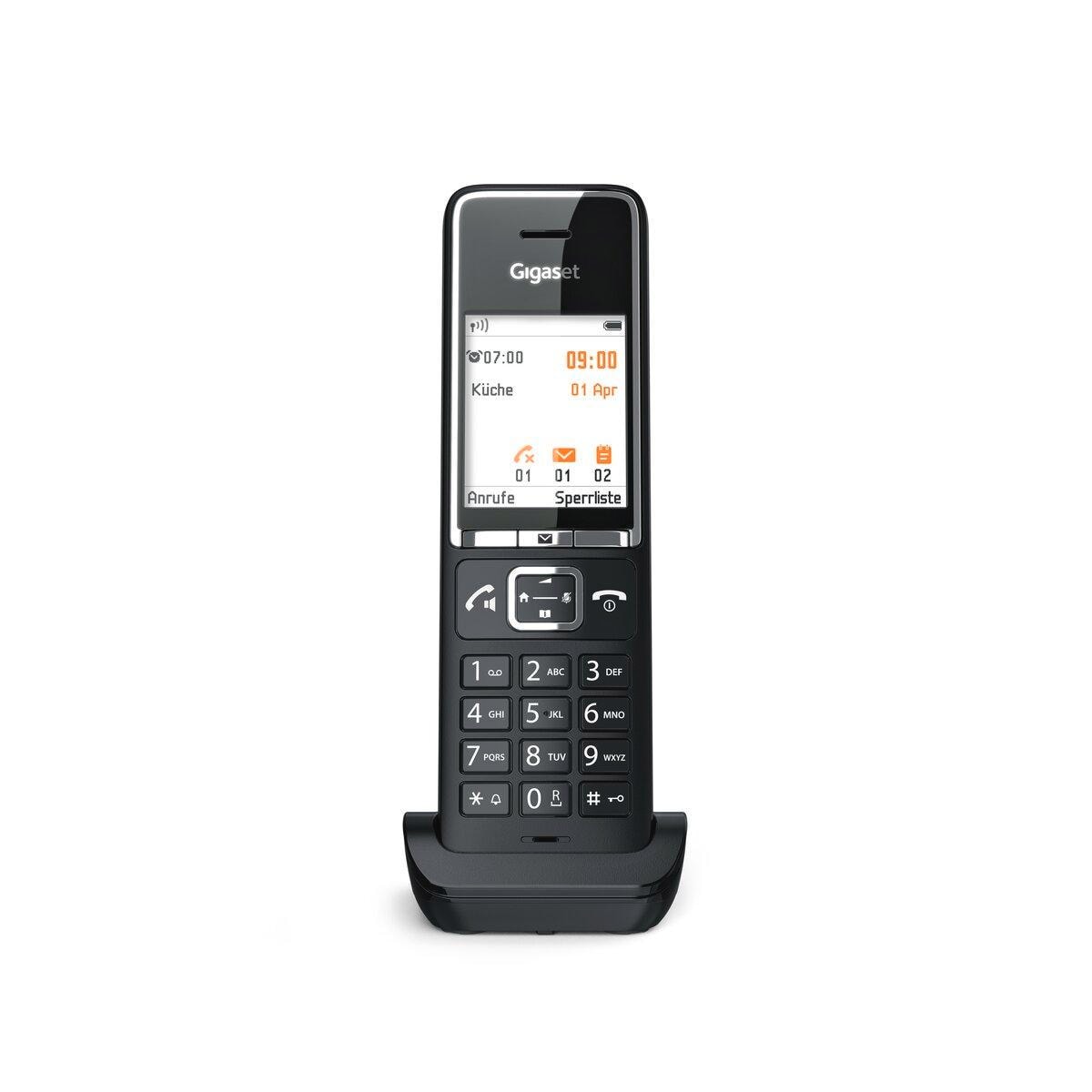 Gigaset COMFORT 550HX, Schwarz (Seniorentelefon, Gro&szlig;e Tasten, 1 Mobilteil, DECT) - Bild 1