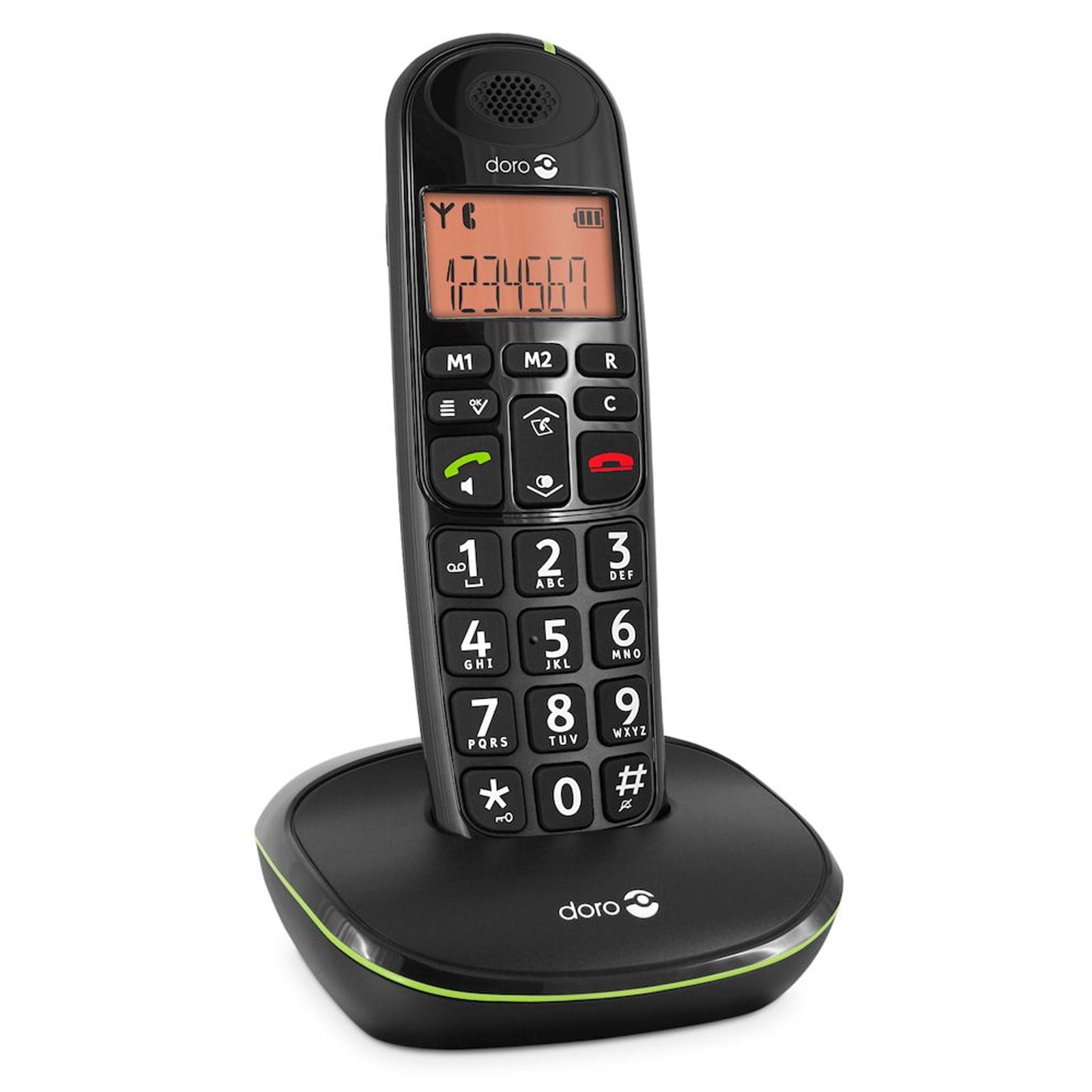 Doro PhoneEasy 100w Schwarz Schnurloses Telefon - Bild 1