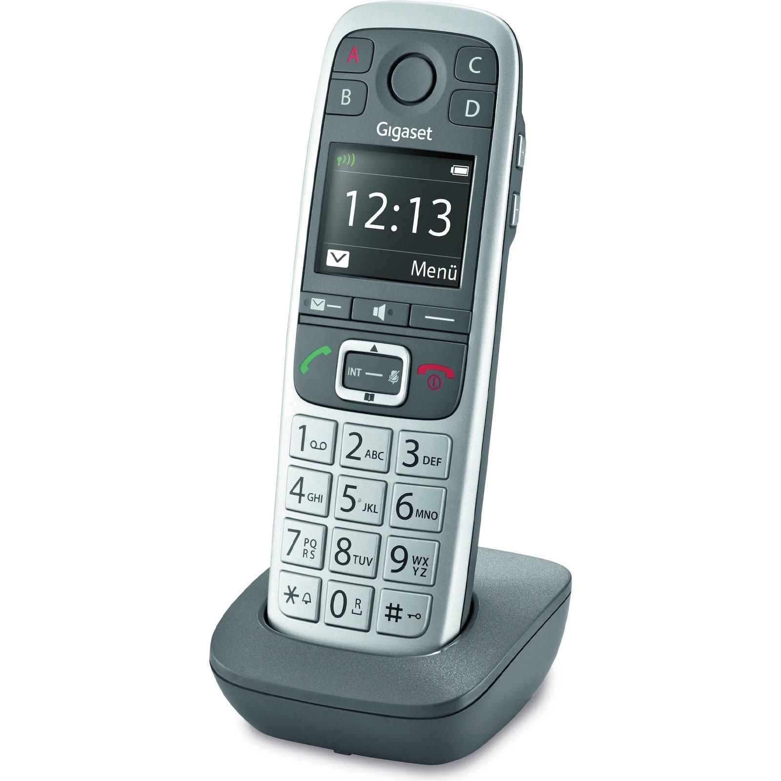 Gigaset E 560 HX platin Premium-Gro&szlig;tastentelefon  (DECT) - gro&szlig;e Ziffernanzeige - Bild 1