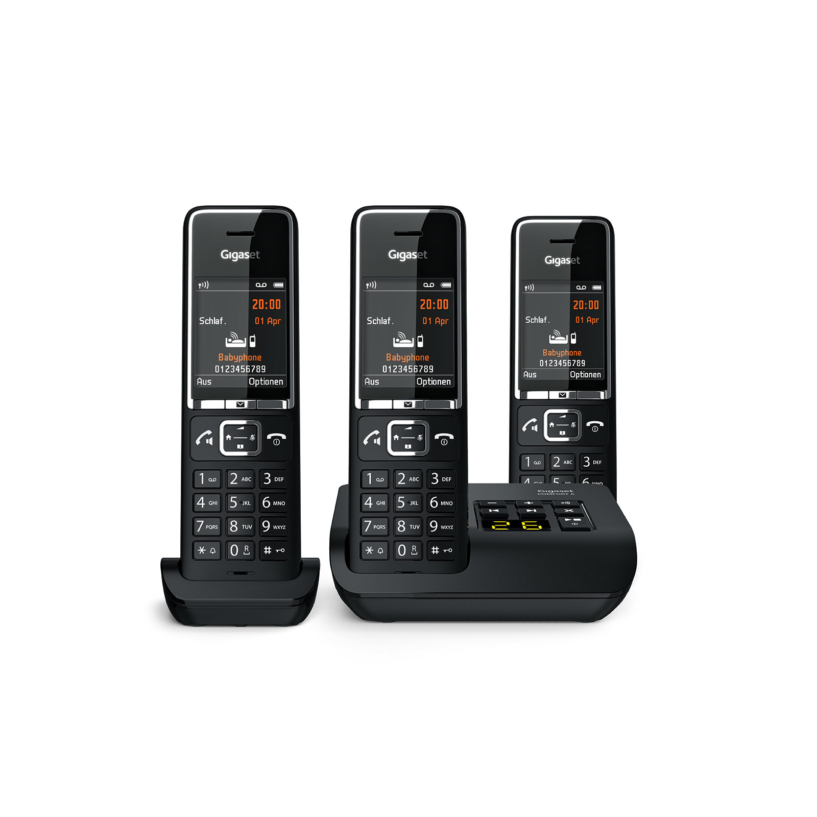 Gigaset Comfort 550A Trio schwarz Schnurloses-Telefon - Bild 1