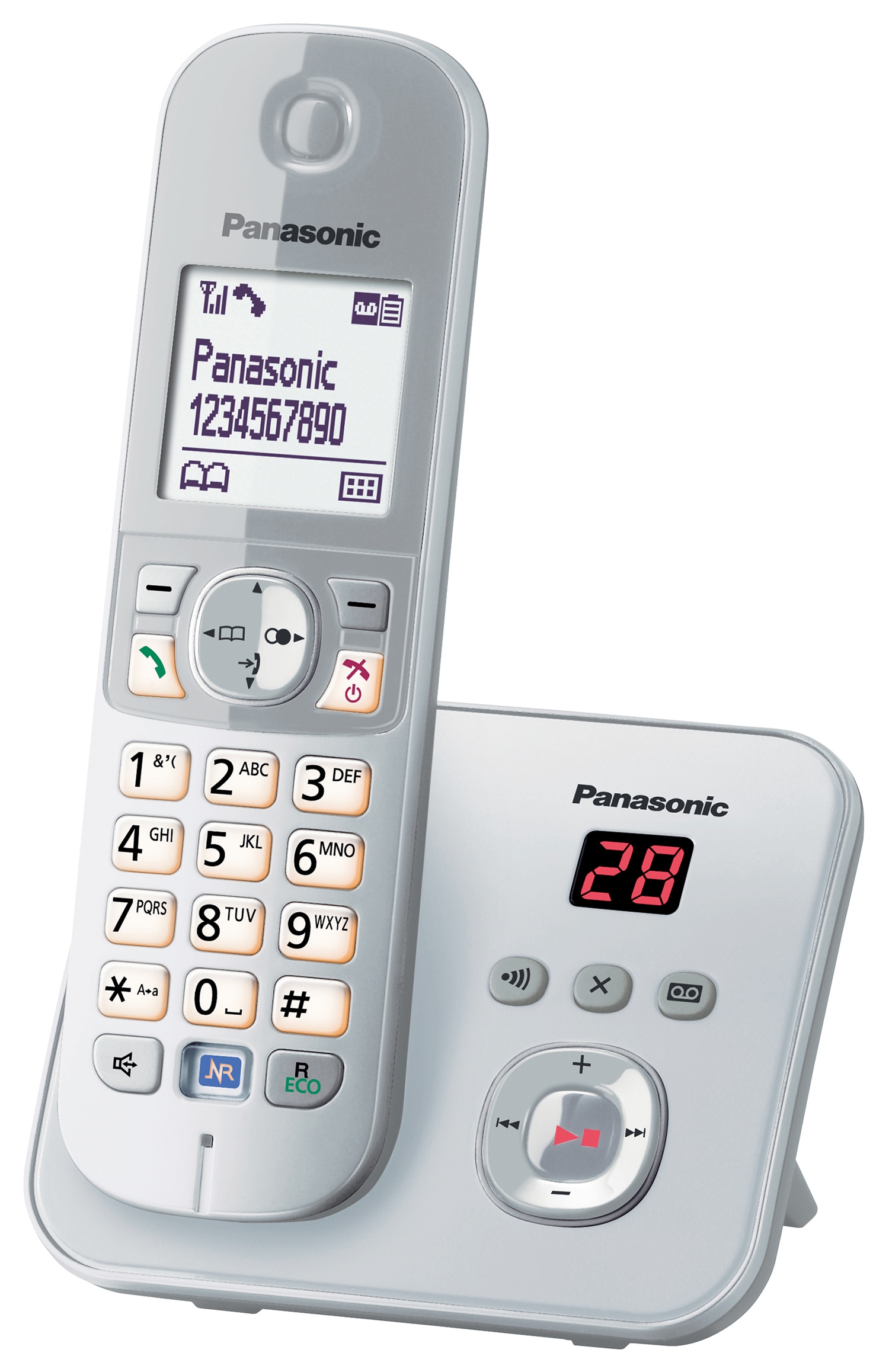 Panasonic KX-TG 6821 GS perlsilber Schnurloses Telefon - Bild 1