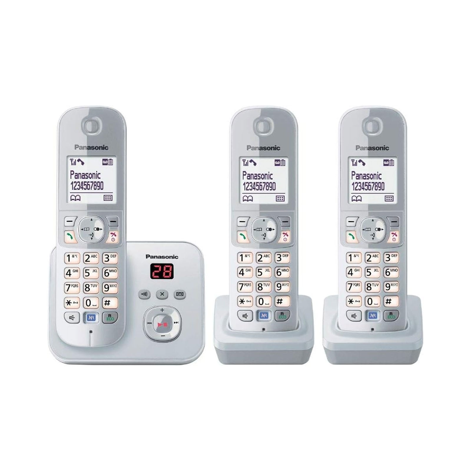 Panasonic KX-TG 6823 GS Trio perlsilber Schnurloses Telefon - Bild 1