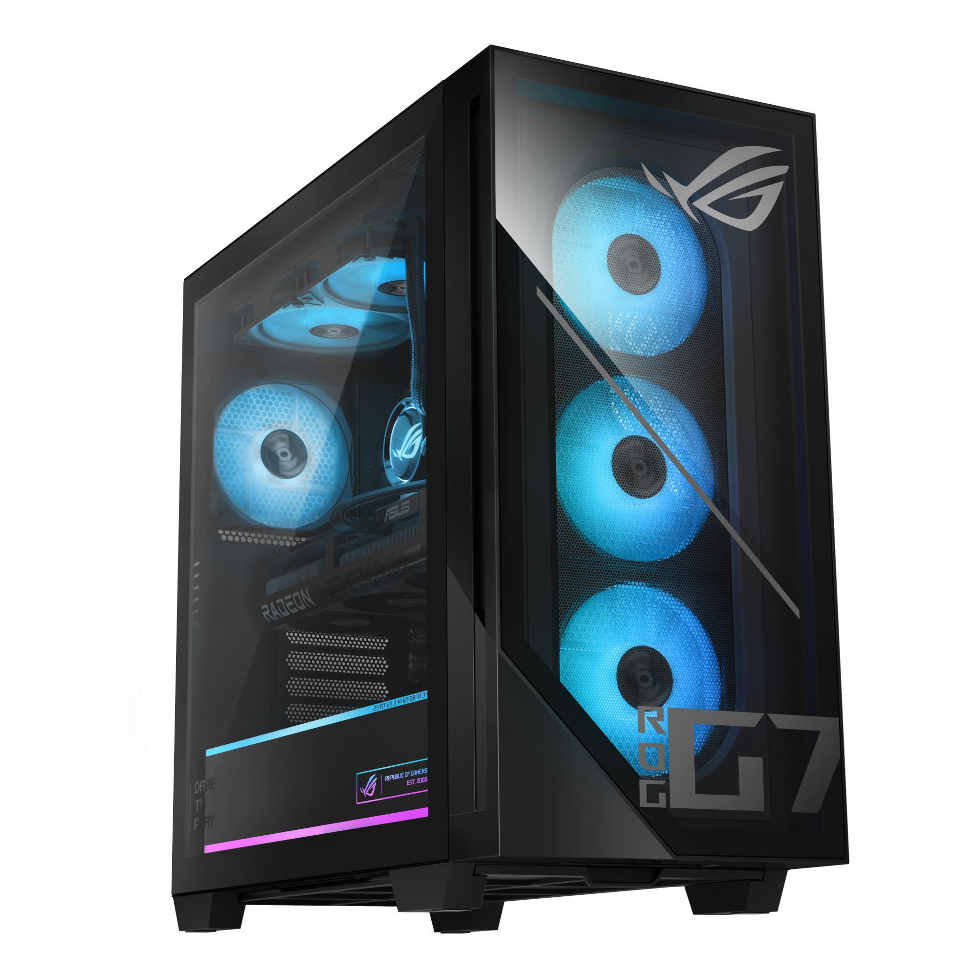 ASUS Gaming-PC ROG GM700 GM700TZ-R9800X283W, Schwarz, AMD Ryzen 7 9800X3D, 32 GB, 2 TB, AMD Radeon RX 9070 XT PRIME (90PF05T1-M01KA0) - Bild 1