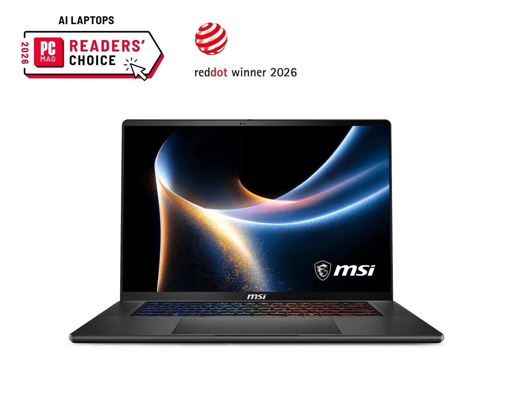MSI Stealth 16 AI+ B3WI-034, Schwarz, 16 Zoll, QHD+, Intel Core Ultra 9 386H, 32 GB, 1 TB Gaming-Notebook