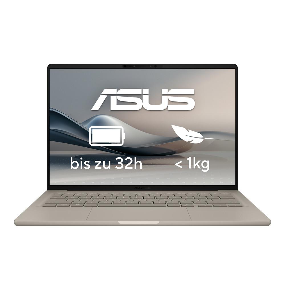 ASUS Zenbook A14, 14 Zoll, WUXGA, OLED, Snapdragon X1-26-100, 16 GB, 1 TB SSD, Qualcomm Adreno (UX3407QA-QD498W, Zabriskie Beige, 60 Hz, 0,2 ms, DisplayHDR True Black 500) - Bild 1