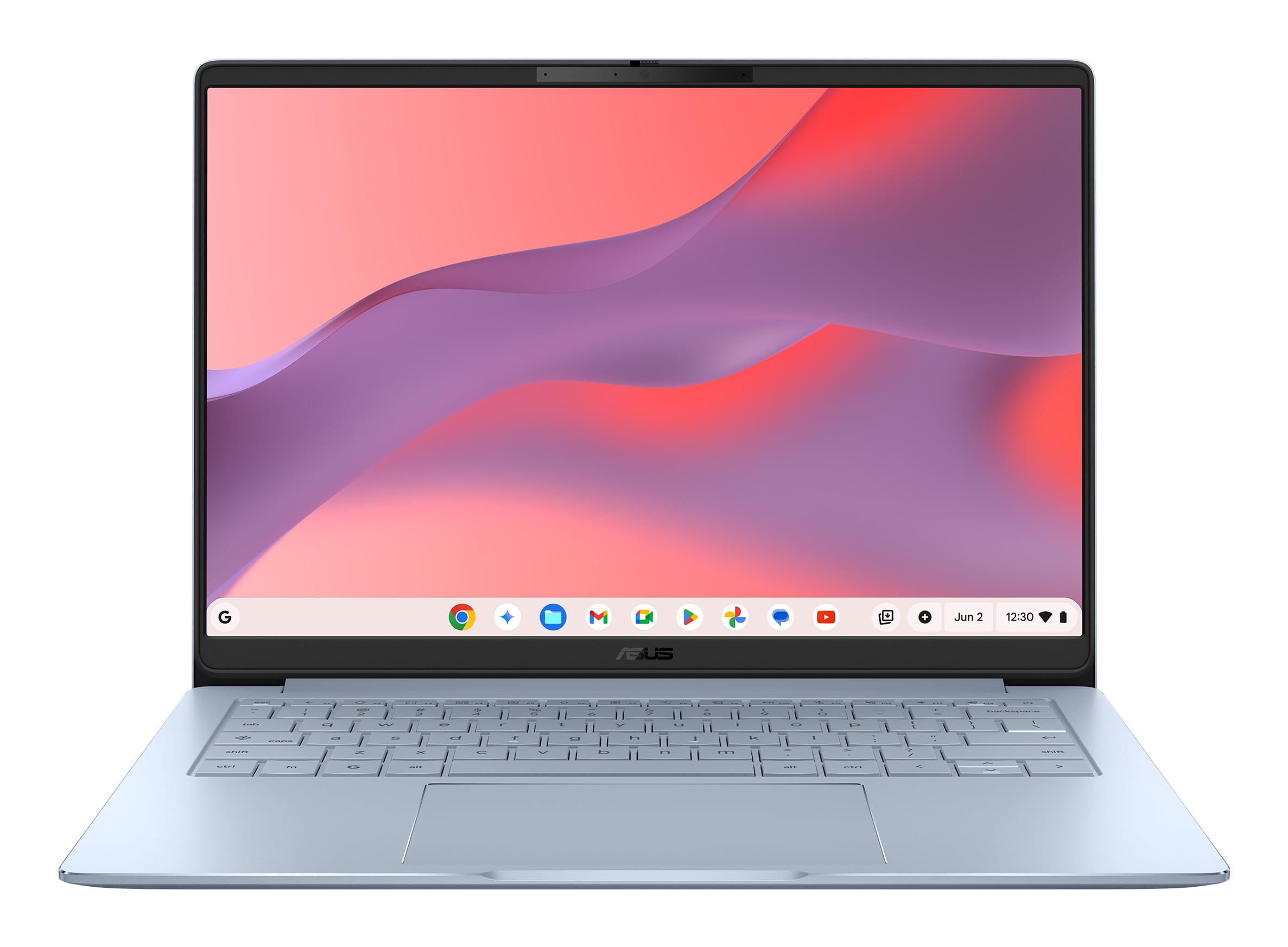 ASUS Chromebook CM14 CM1406CM4A-LY00, Blue Aura, 14 Zoll, WUXGA, MediaTek Kompanio 540, 8 GB, 128 GB Notebook (90CB0A43-M004P0) - Bild 1