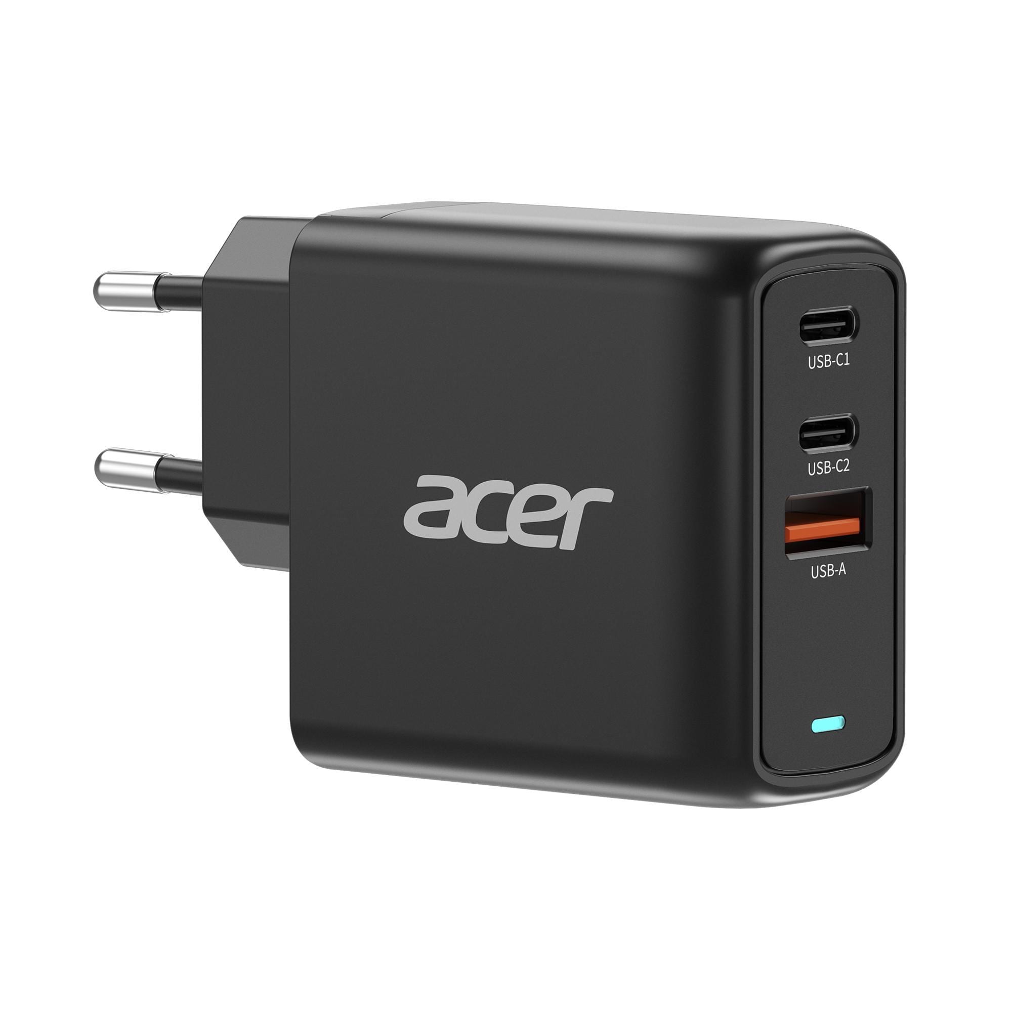 ACER 67W GaN Charger mit 3 Anschl&uuml;ssen und einem 2m langen 100W USB-C Ladekabel - Bild 1