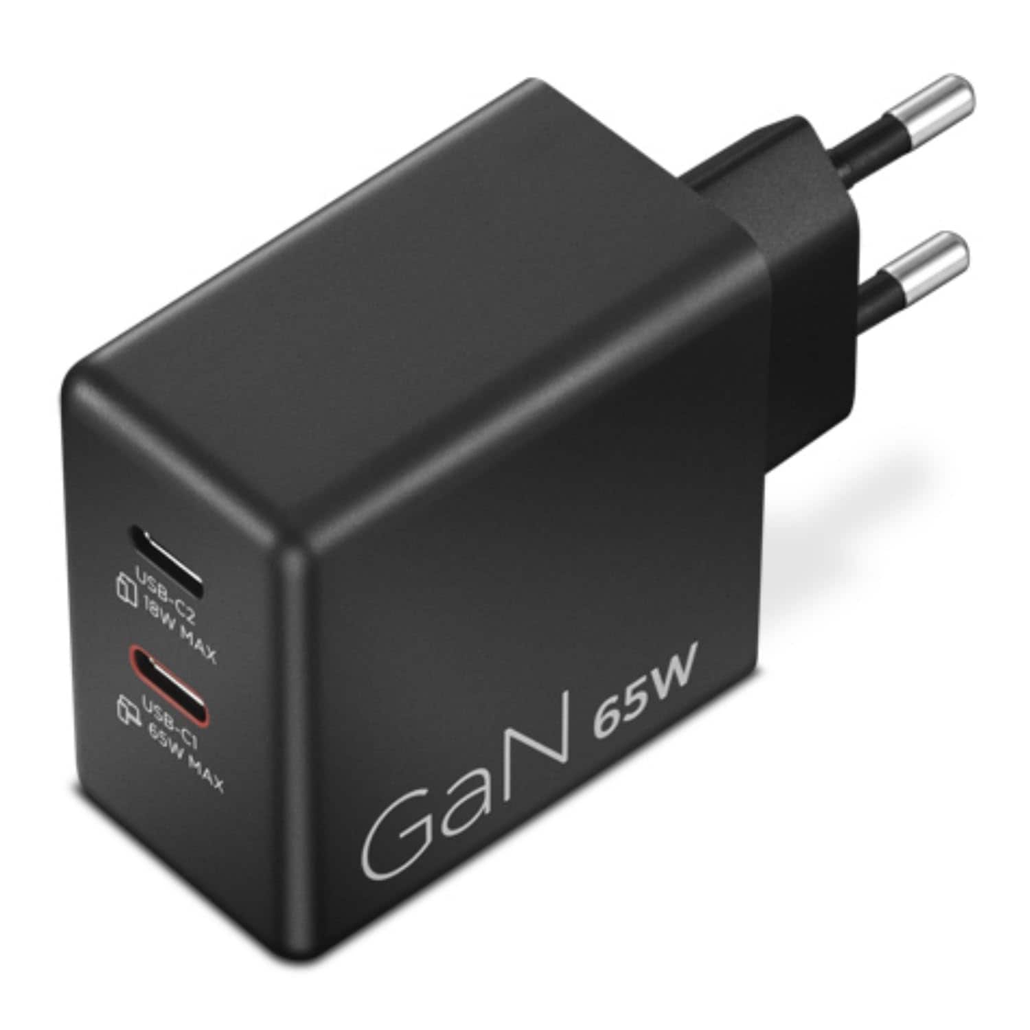 Lenovo 65-W-USB-C-Ladeger&auml;t, GaN, USB-C, Schwarz - Bild 1