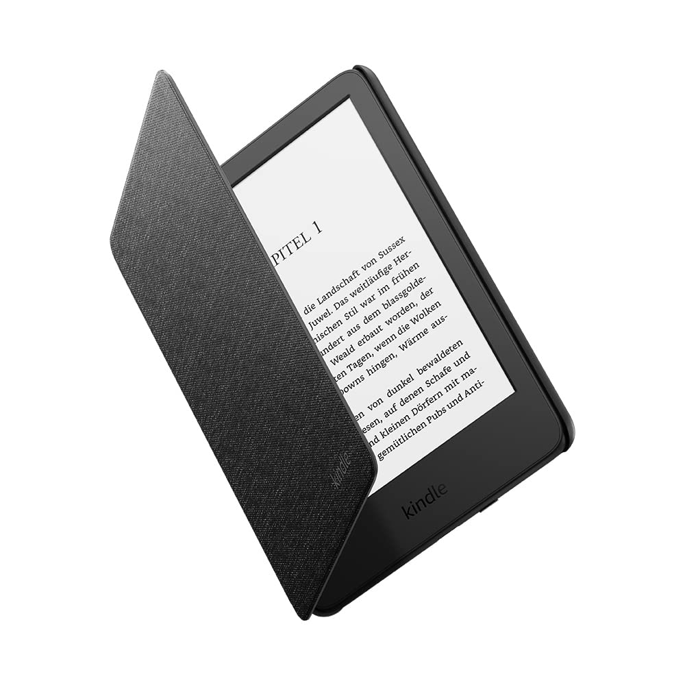 Amazon Kindle-H&uuml;lle D&uuml;nn und leicht Faltbare Schutzh&uuml;lle Stoff Schwarz - Bild 1