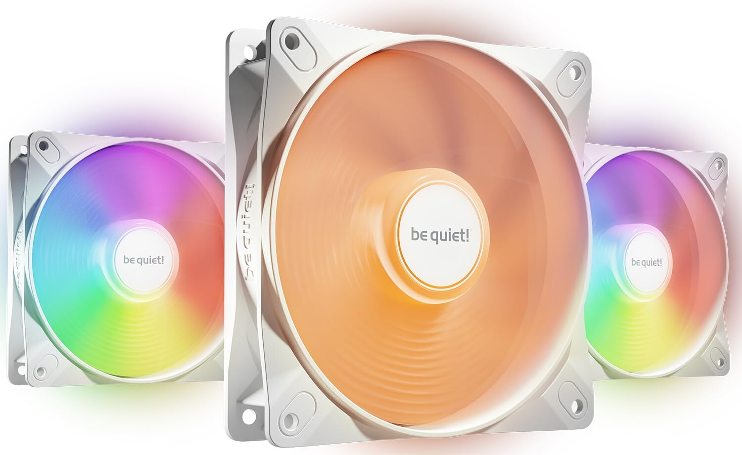 Be quiet! 120mm Light Wings LX PWM h. speed 3x Weiß Gehäuselüfter