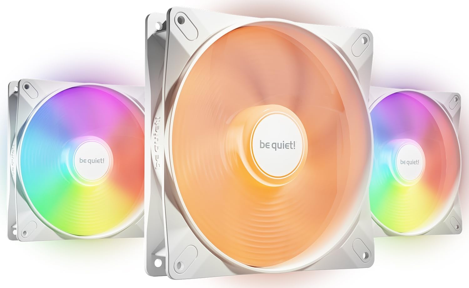 Be quiet! 140mm Light Wings LX PWM Triple White Geh&auml;usel&uuml;fter - Bild 1