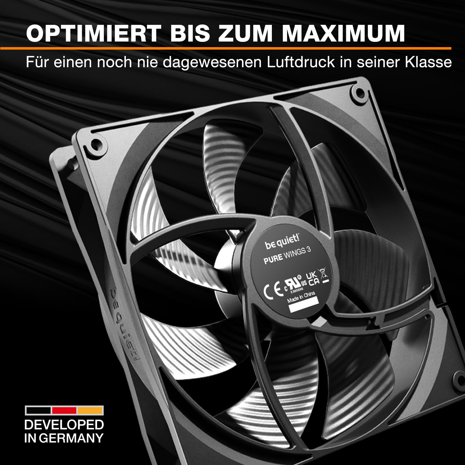 Be quiet! CPU-K&uuml;hler L&uuml;fter 120mm Pure Wings 3 PWM 3-Pack - Bild 1