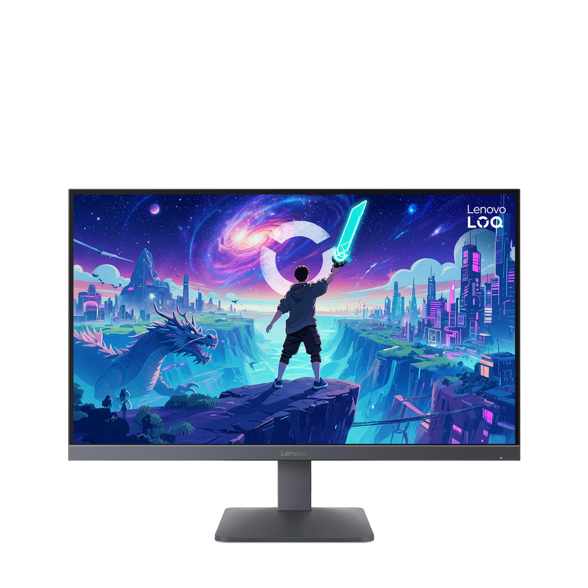 Lenovo LOQ 27Q-10, Schwarz, 27 Zoll, QHD, IPS, 180 Hz, 0,5 ms (HDMI, DisplayPort, h&ouml;henverstellbar, neigbar, AMD FreeSync, VESA Adaptive Sync, HDR10) - Bild 1