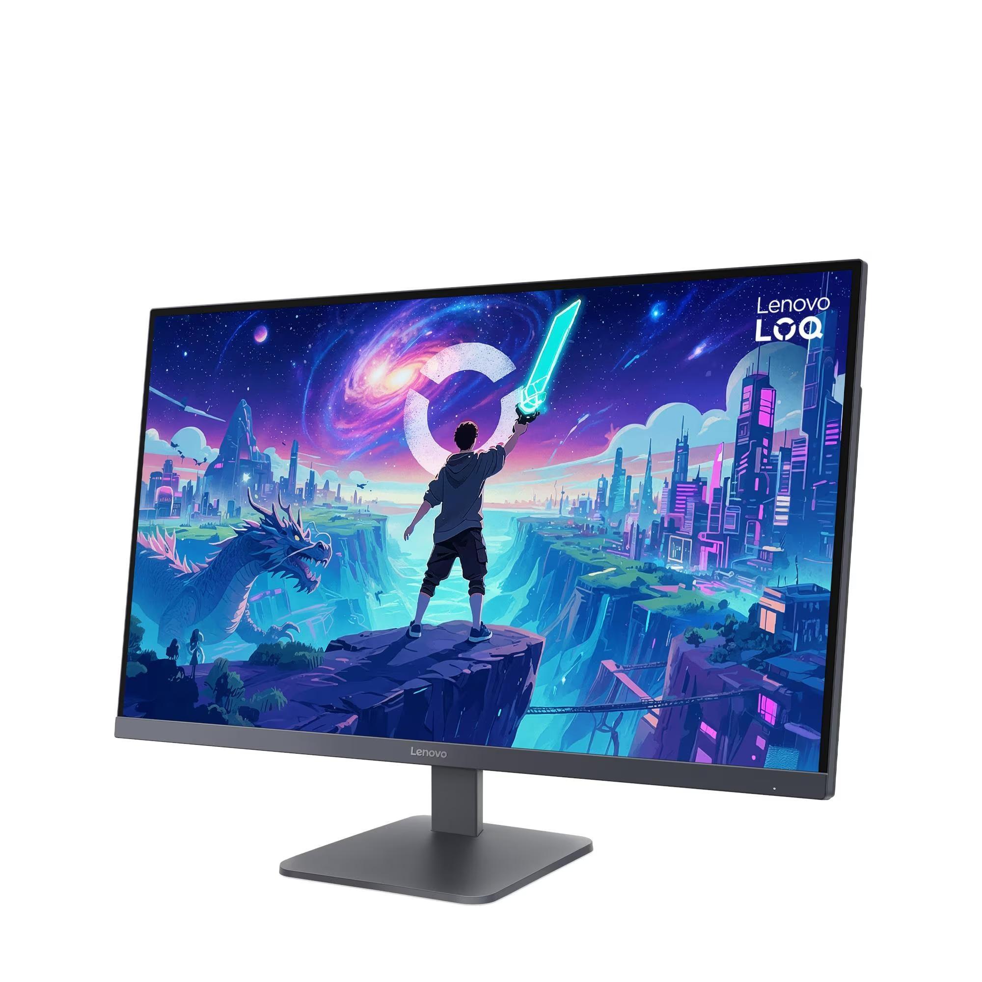 Lenovo LOQ 32Q-10, Lunar Grey, 31,5 Zoll, QHD, 180 Hz, 0,5 ms Monitor (VA, HDR10, 2x HDMI 2.1, 1x DisplayPort 1.4, AMD FreeSync) - Bild 1