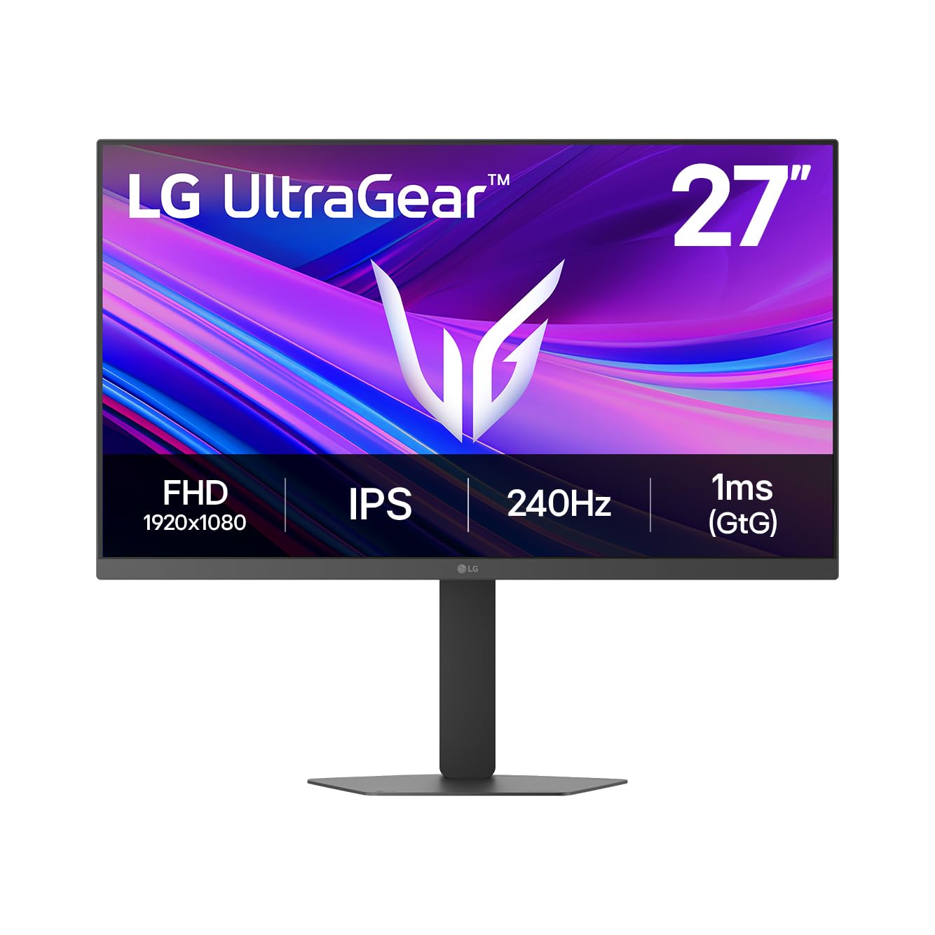 LG UltraGear 27G440A-B.AEU, Schwarz, 27 Zoll, Full-HD, 240 Hz, 1ms Gaming-Monitor (IPS, HDR10, 2 x HDMI, 1 x DisplayPort 1.4, h&ouml;henverstellbar, AMD FreeSync Premium) - Bild 1
