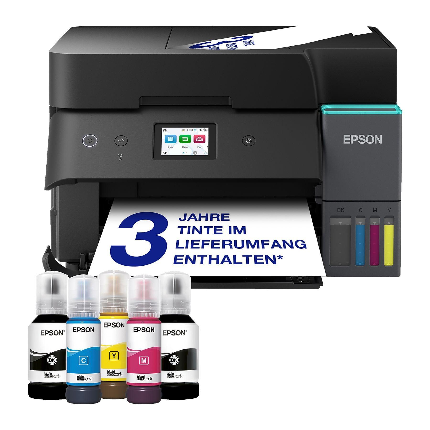 Epson EcoTank ET-4951, Schwarz Multifunktionsdrucker (Tintenstrahldrucker, Scanner, Kopierer, WLAN, USB, Bluetooth, AirPrint, Duplex) - Bild 1