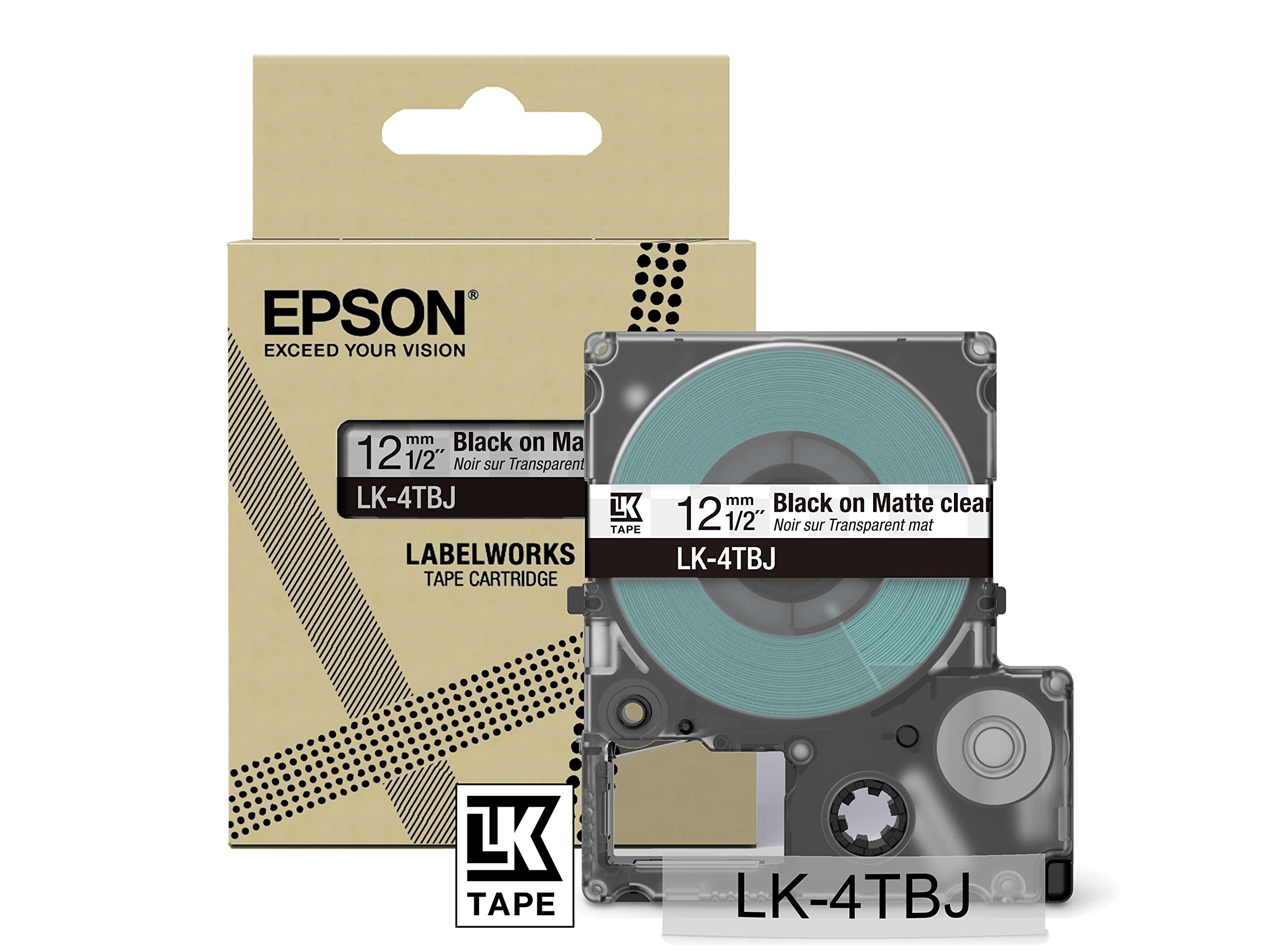 Epson LK-4TBJ C53S672065, Schwarz/Transparent Schriftband - Bild 1
