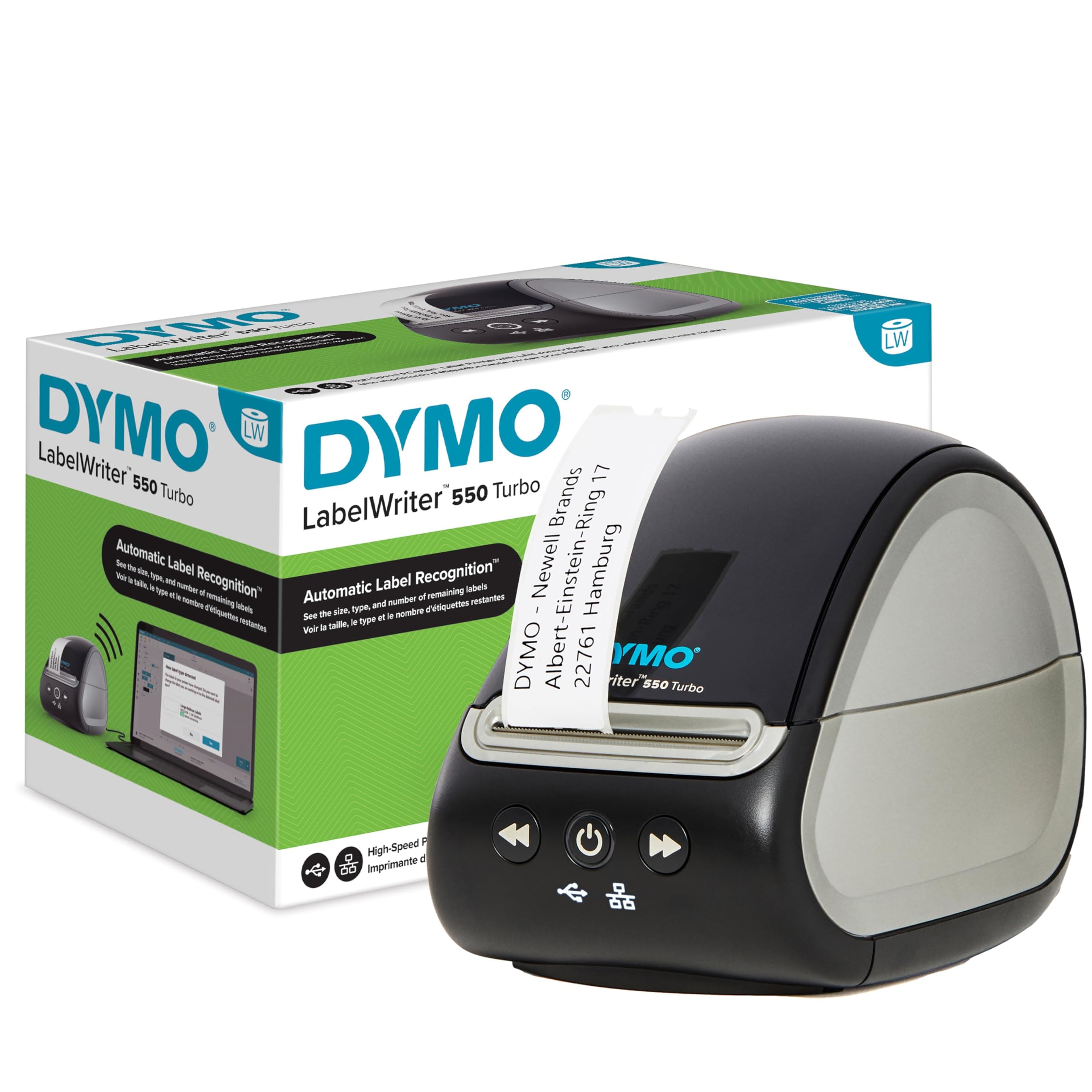 Dymo LabelWriter 550 Turbo Netzwerkf&auml;hig 90Stk/Min Etikettendrucker - Bild 1